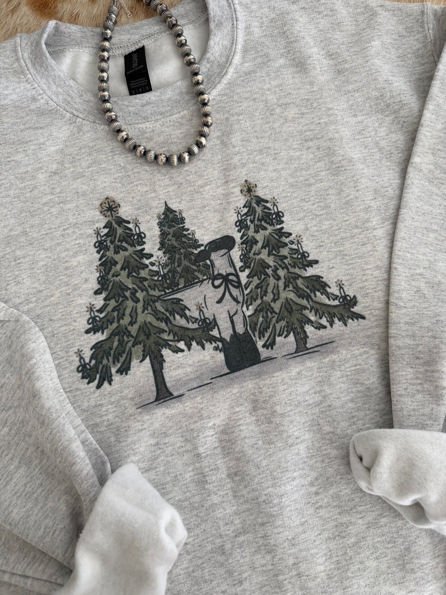 Christmas Tree Show Sheep Crewneck