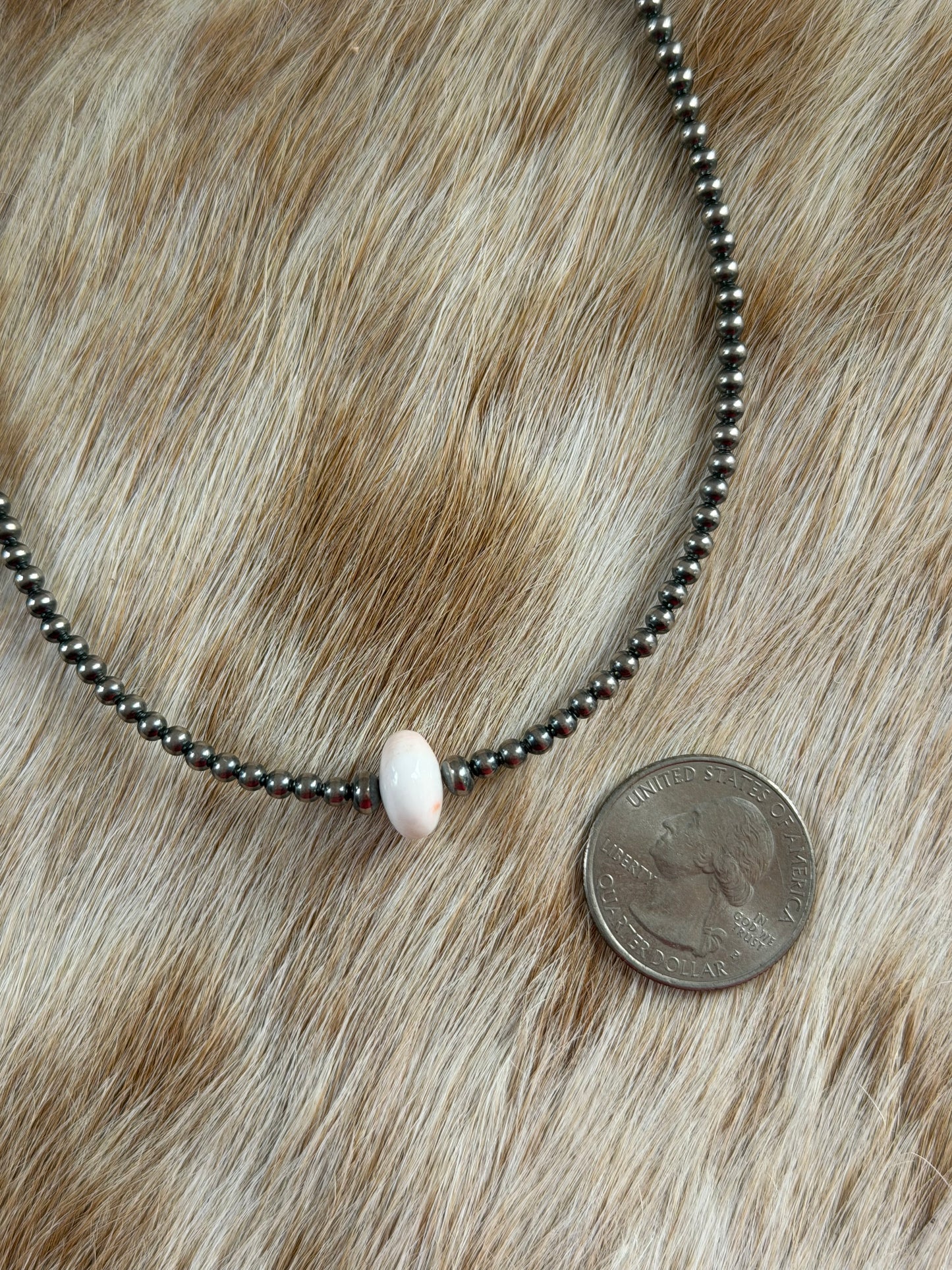 14.5" Pink Conch Necklace
