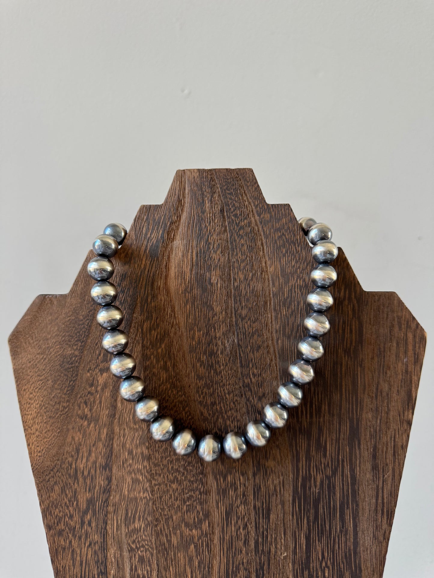 12mm Sterling Pearl Necklace