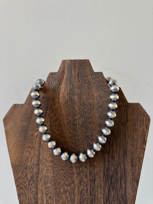 12mm Sterling Pearl Necklace