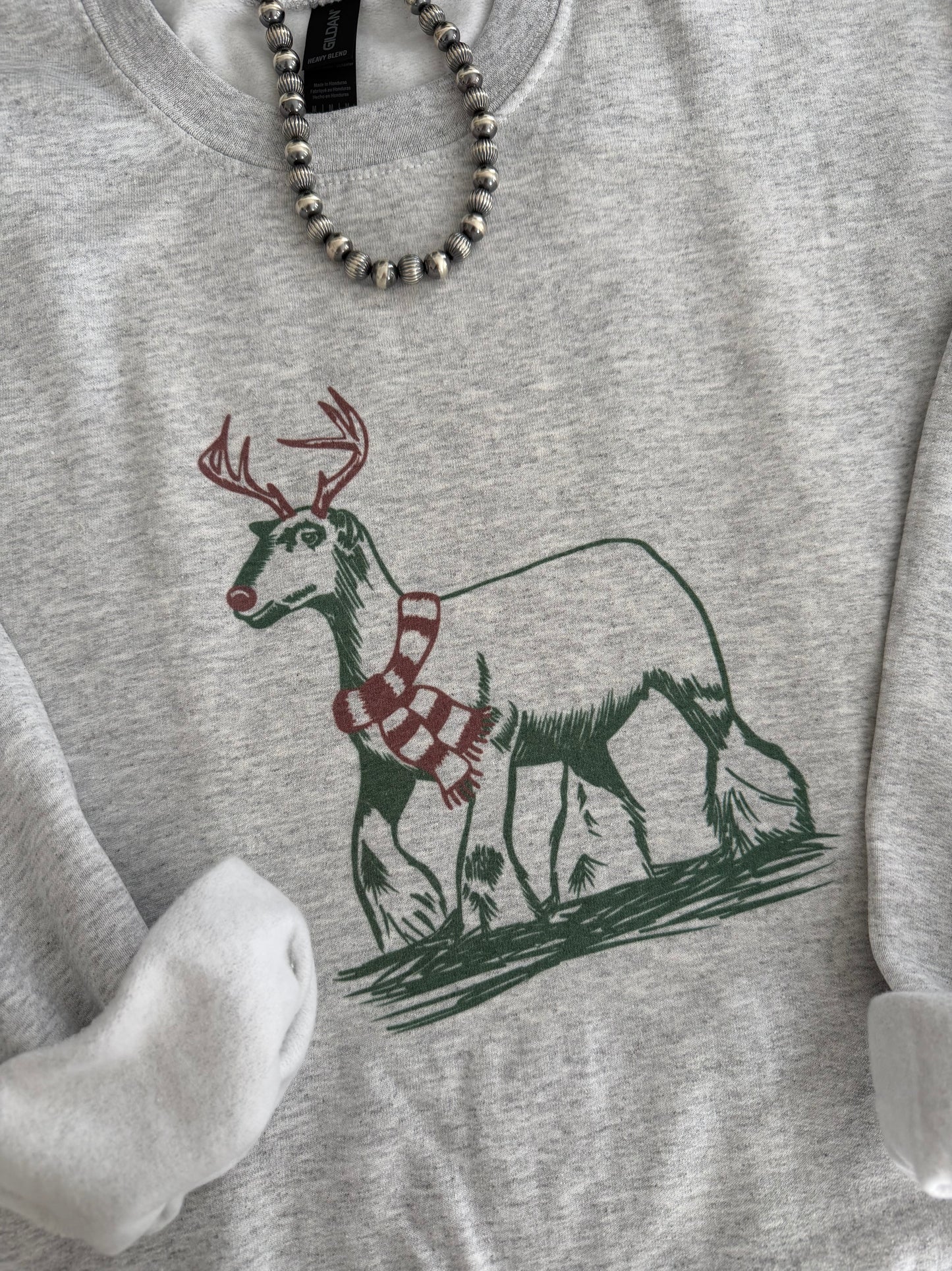 Christmas Reindeer Show Sheep Crewneck