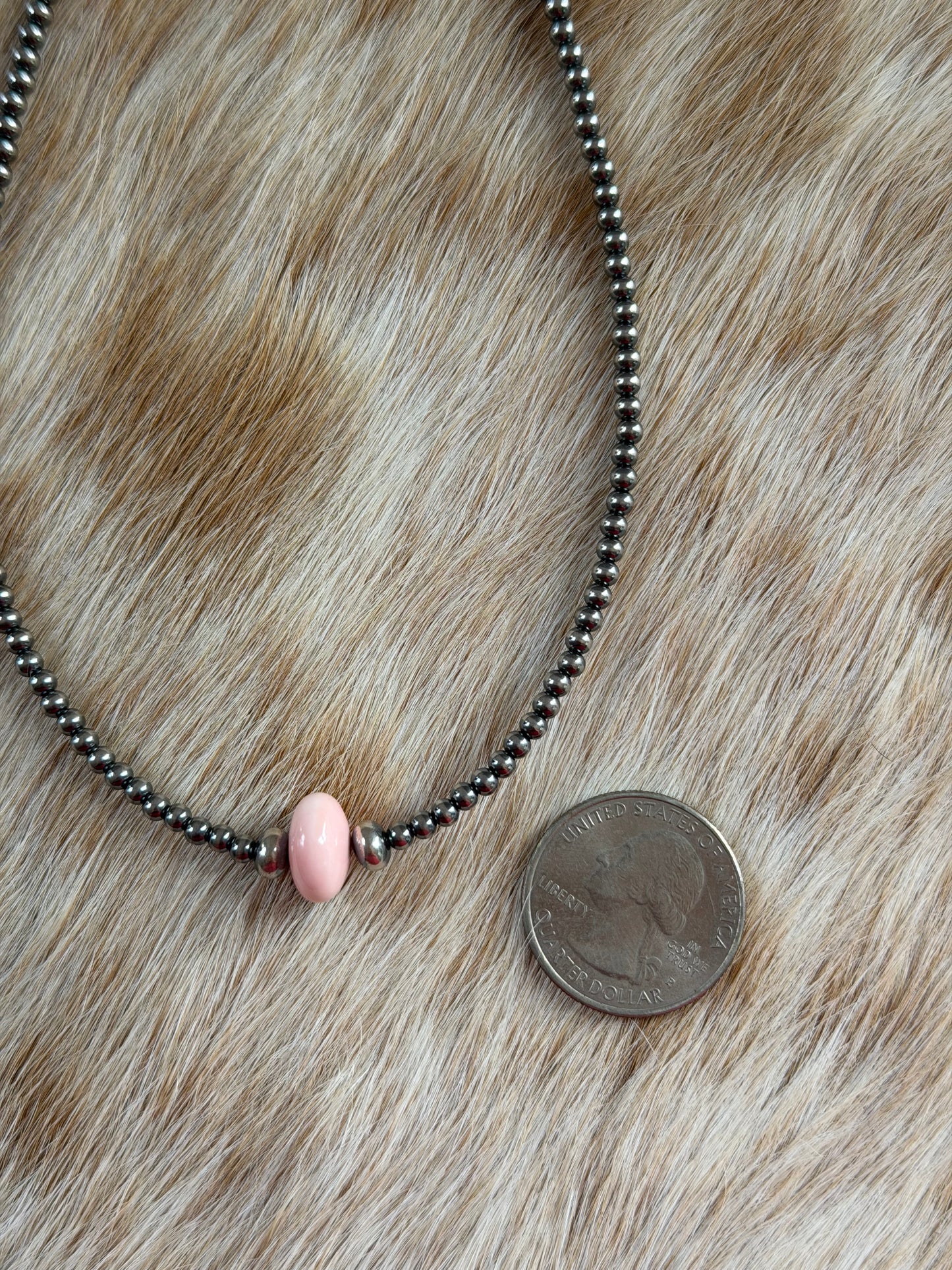 14.5" Pink Conch Necklace