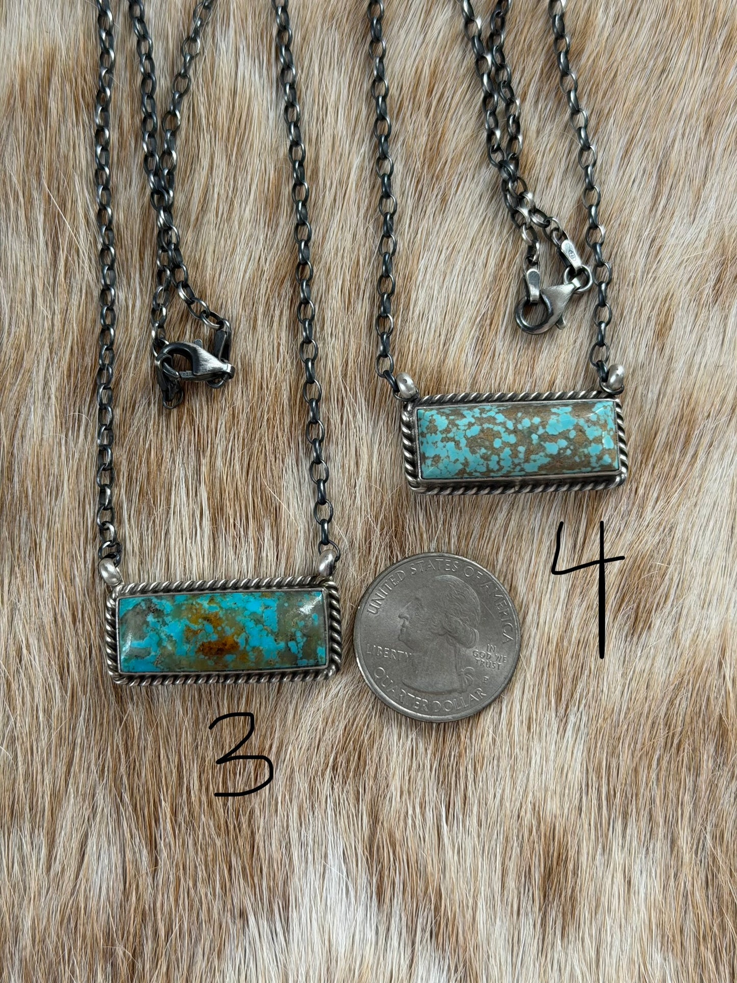 Turquoise Bar Necklace