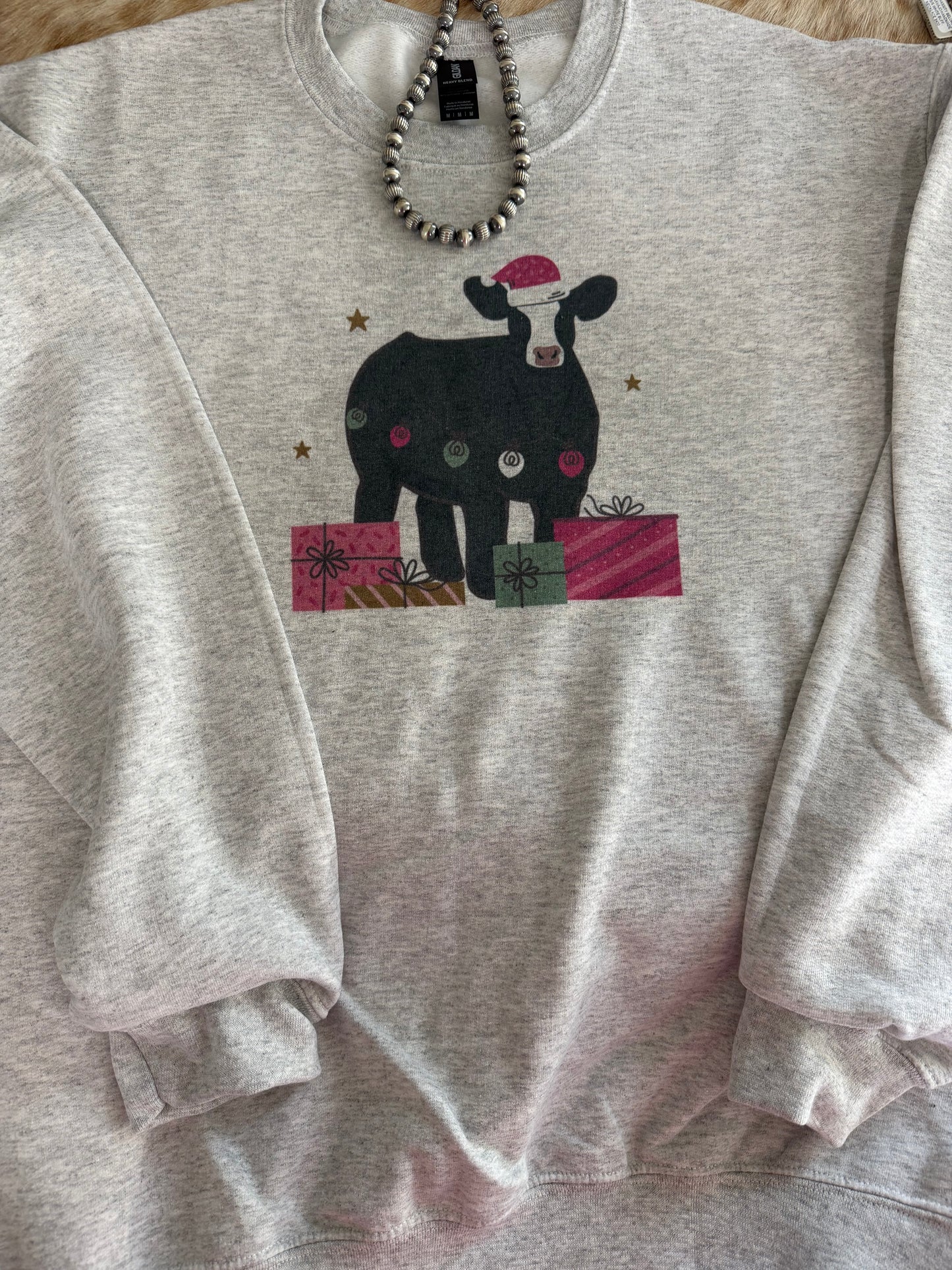 Show Steer Christmas Gifts Crewneck