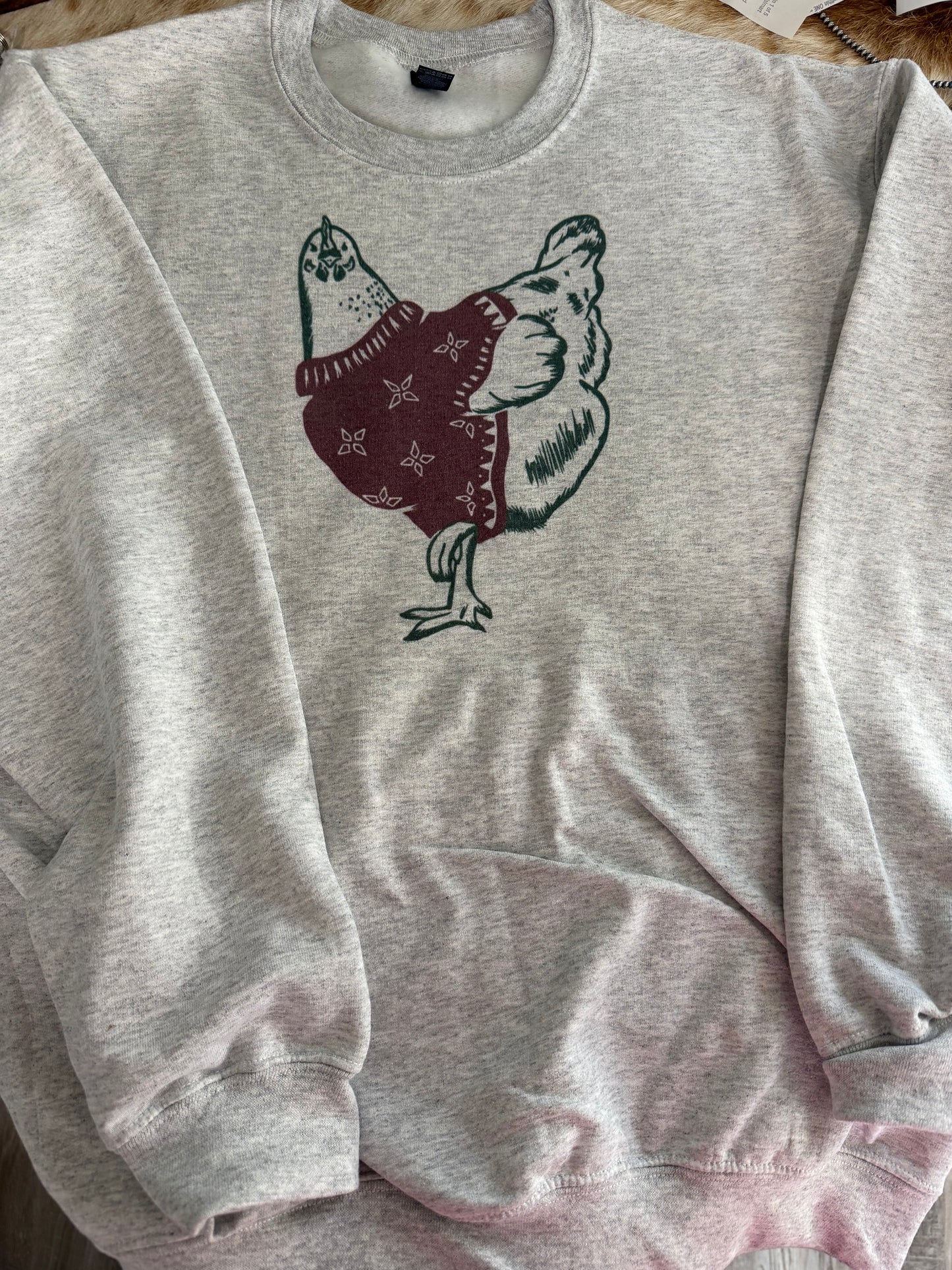 Christmas Sweater Chicken Crewneck