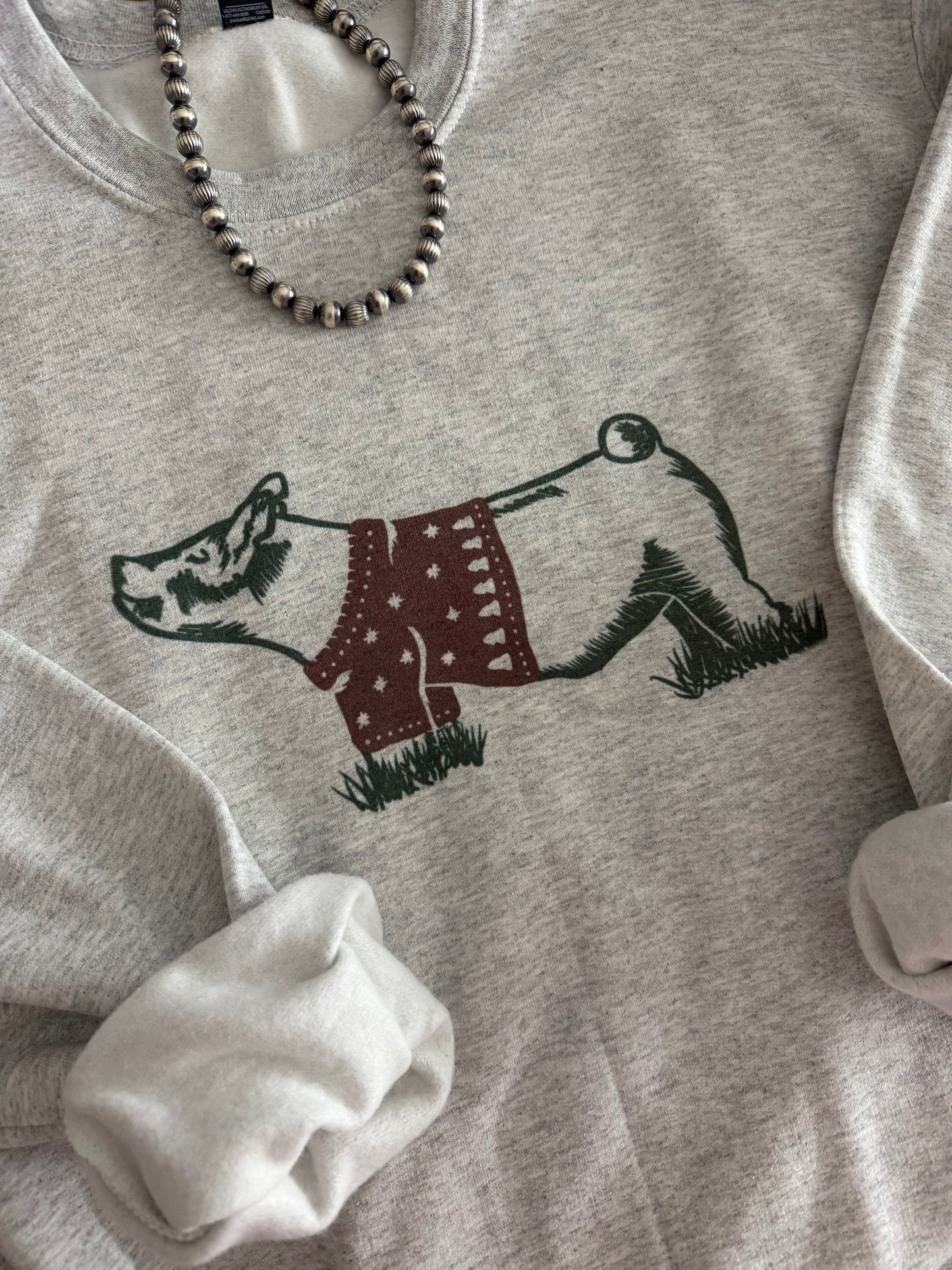 Christmas Sweater Show Pig Crewneck