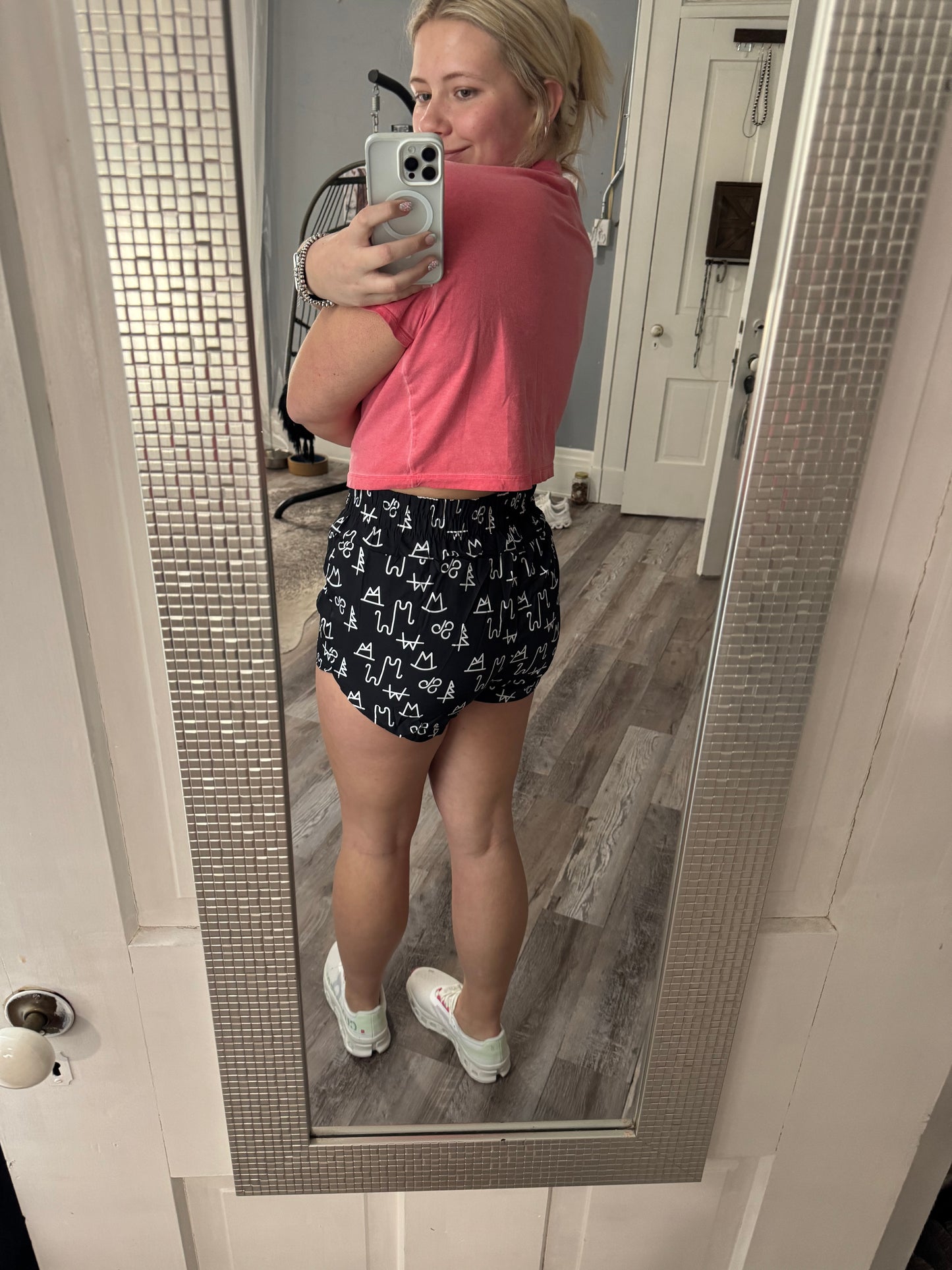 Black Cattle Brand Athletic Shorts