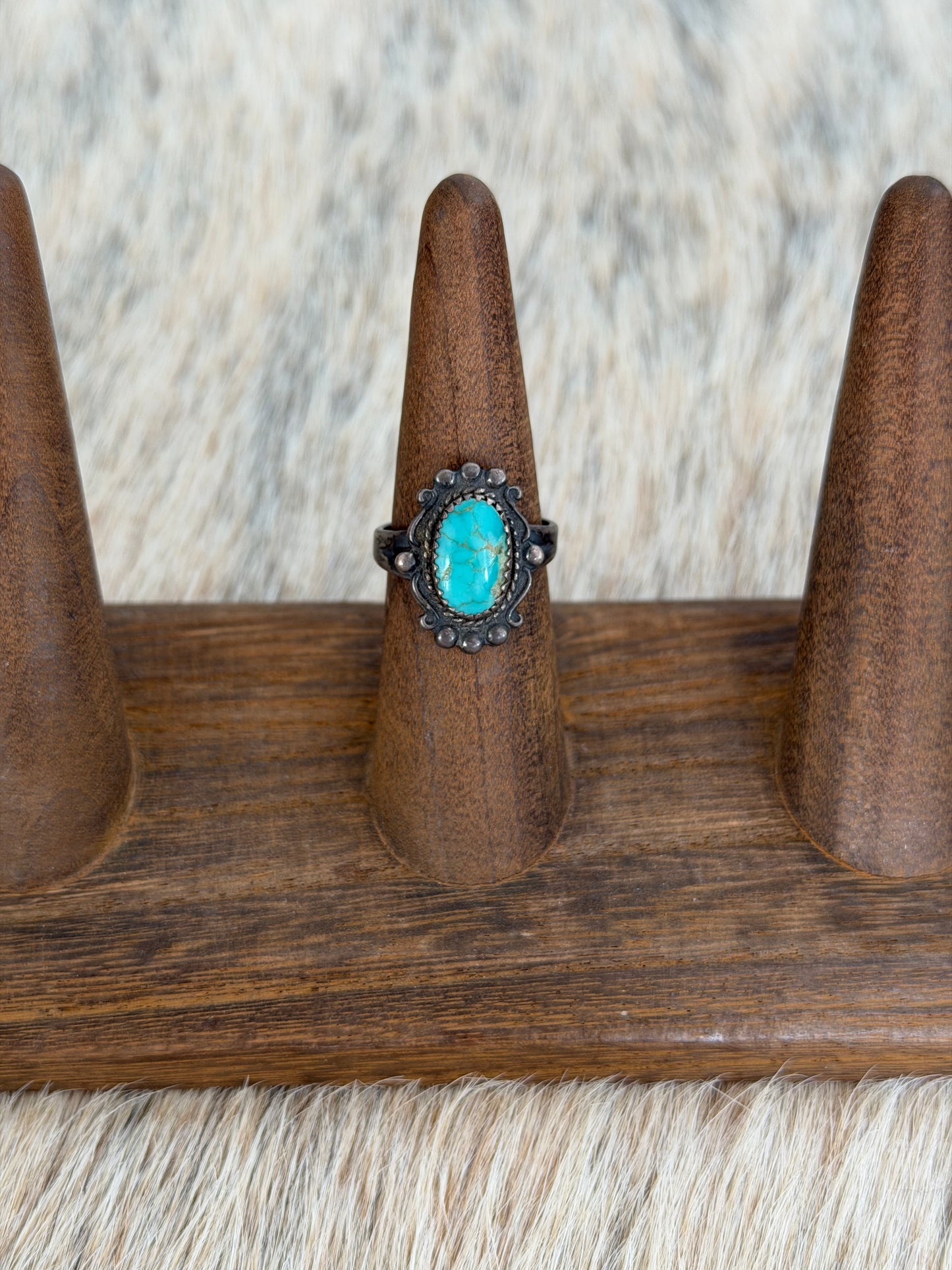 Size 6.5 Vintage Turquoise Ring