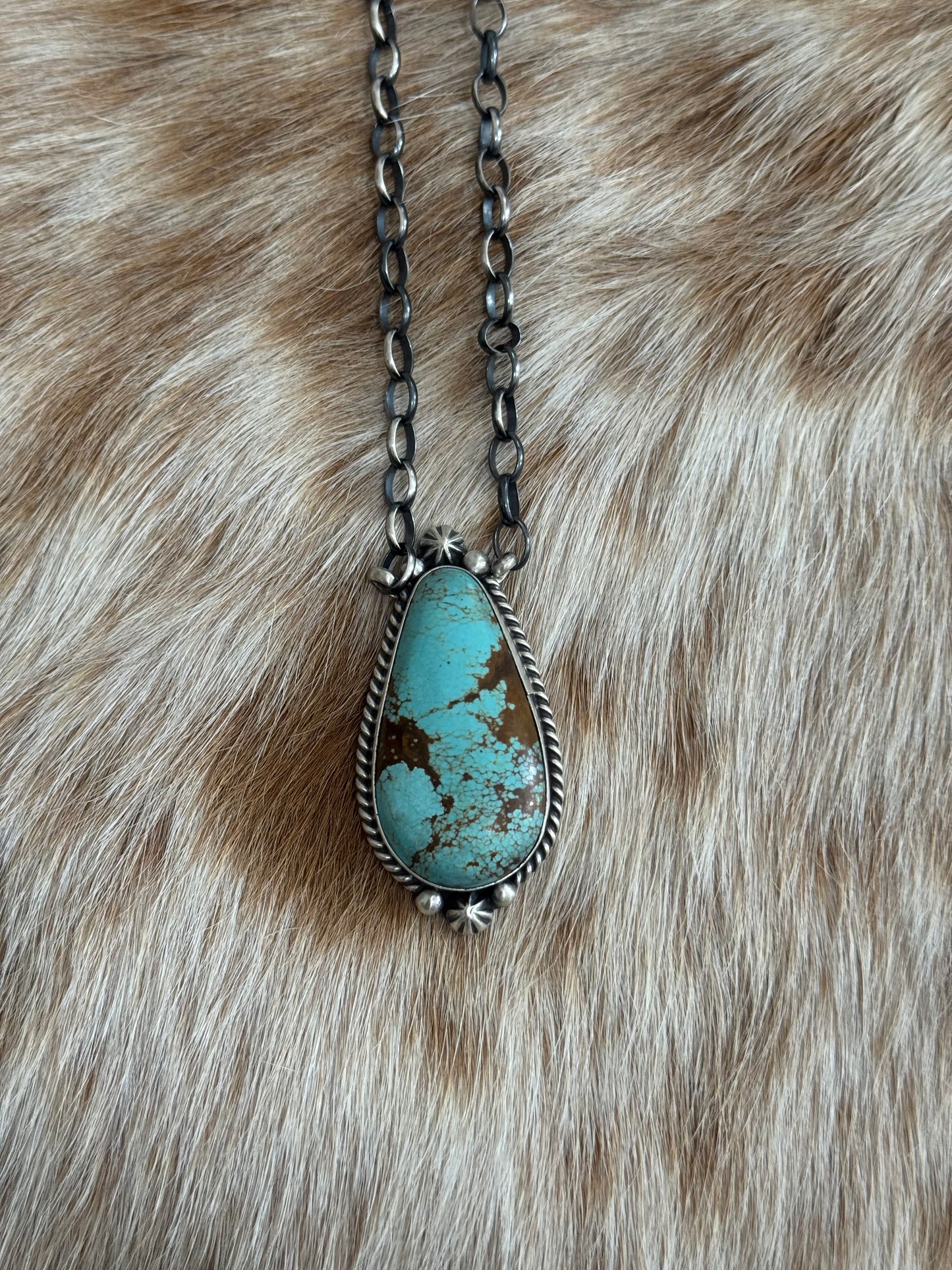 Number 8 Turquoise Necklace