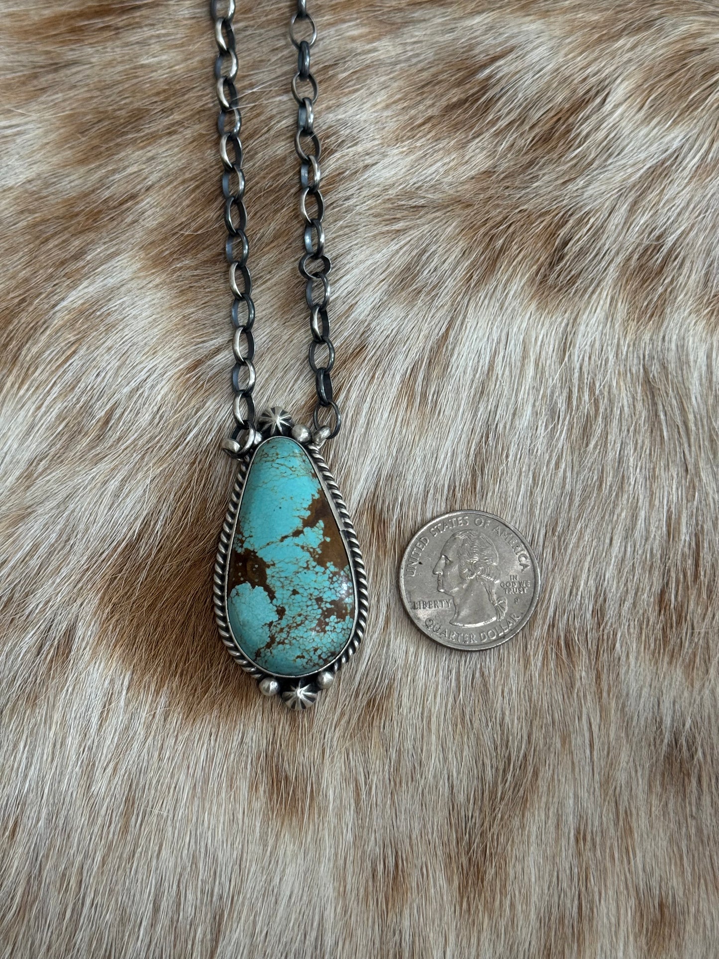 Number 8 Turquoise Necklace