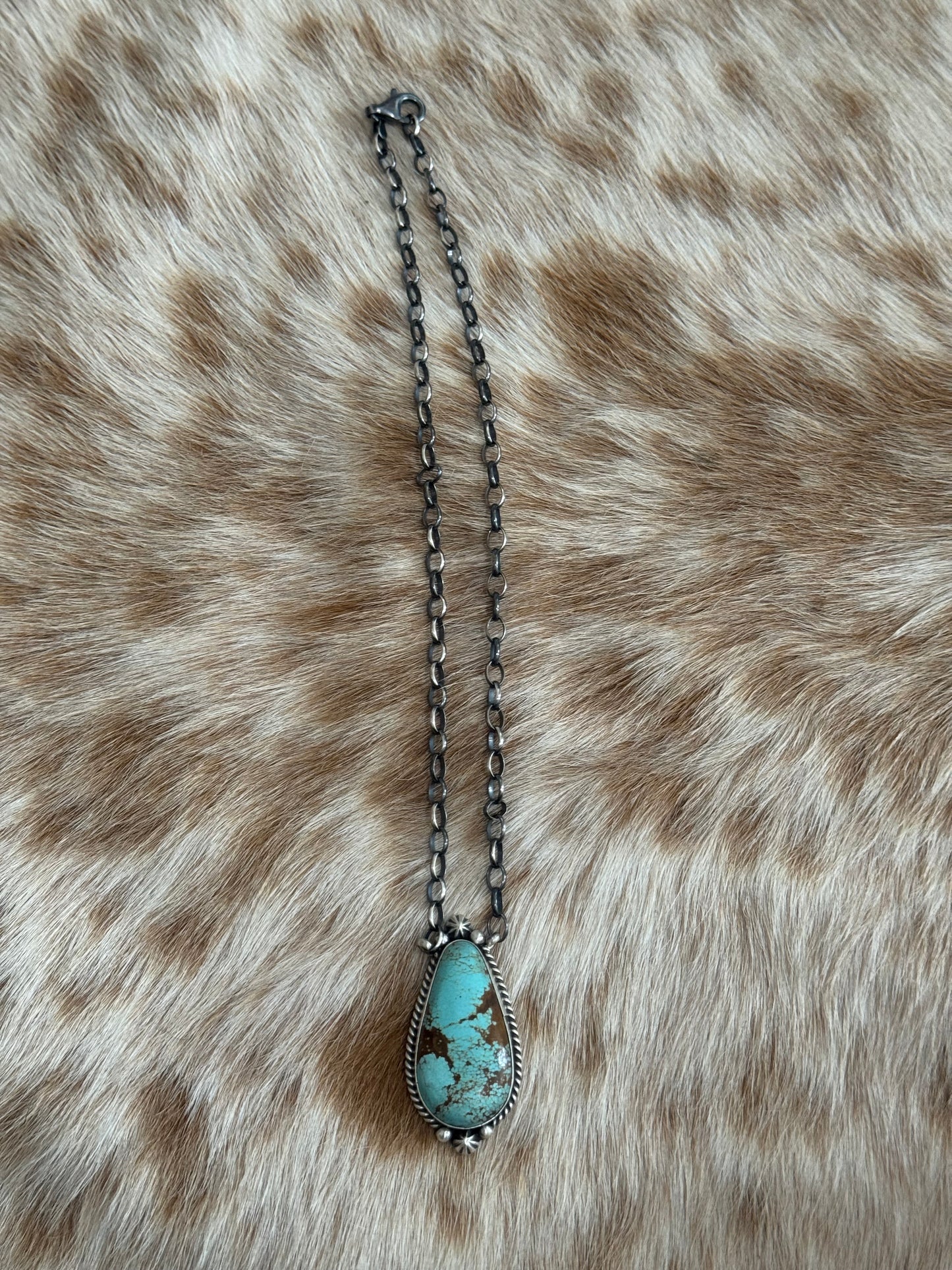 Number 8 Turquoise Necklace