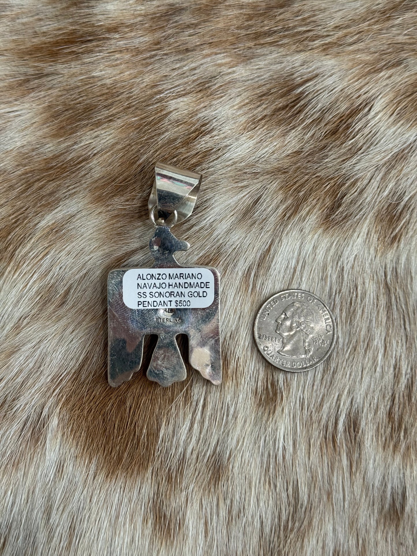 Sonoran Gold Turquoise Thunderbird Pendant