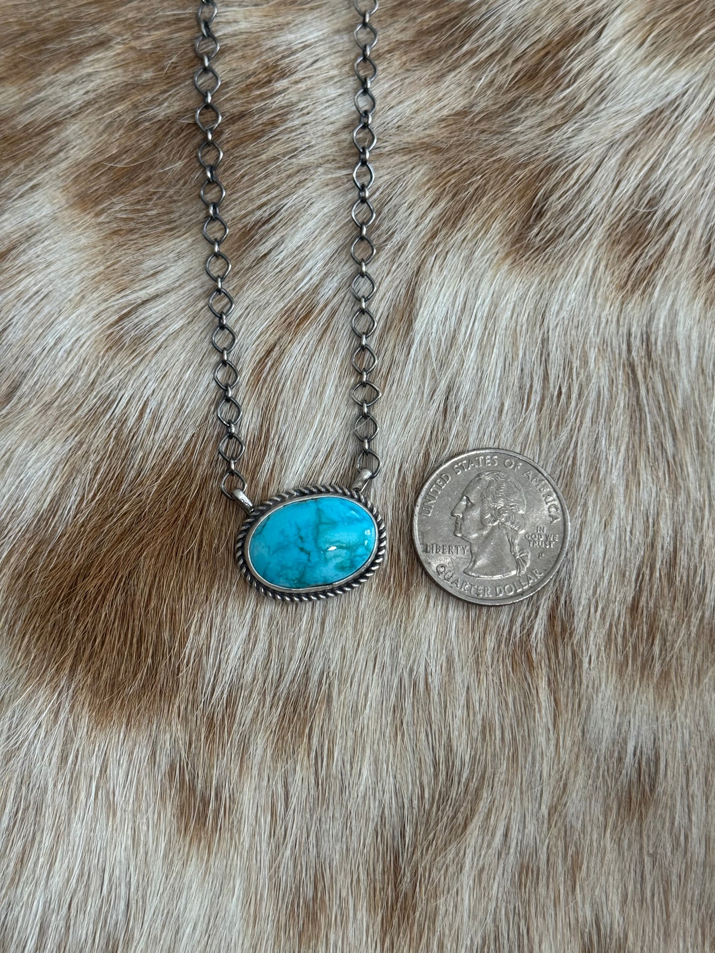 Sonoran Gold Turquoise Bar Necklace