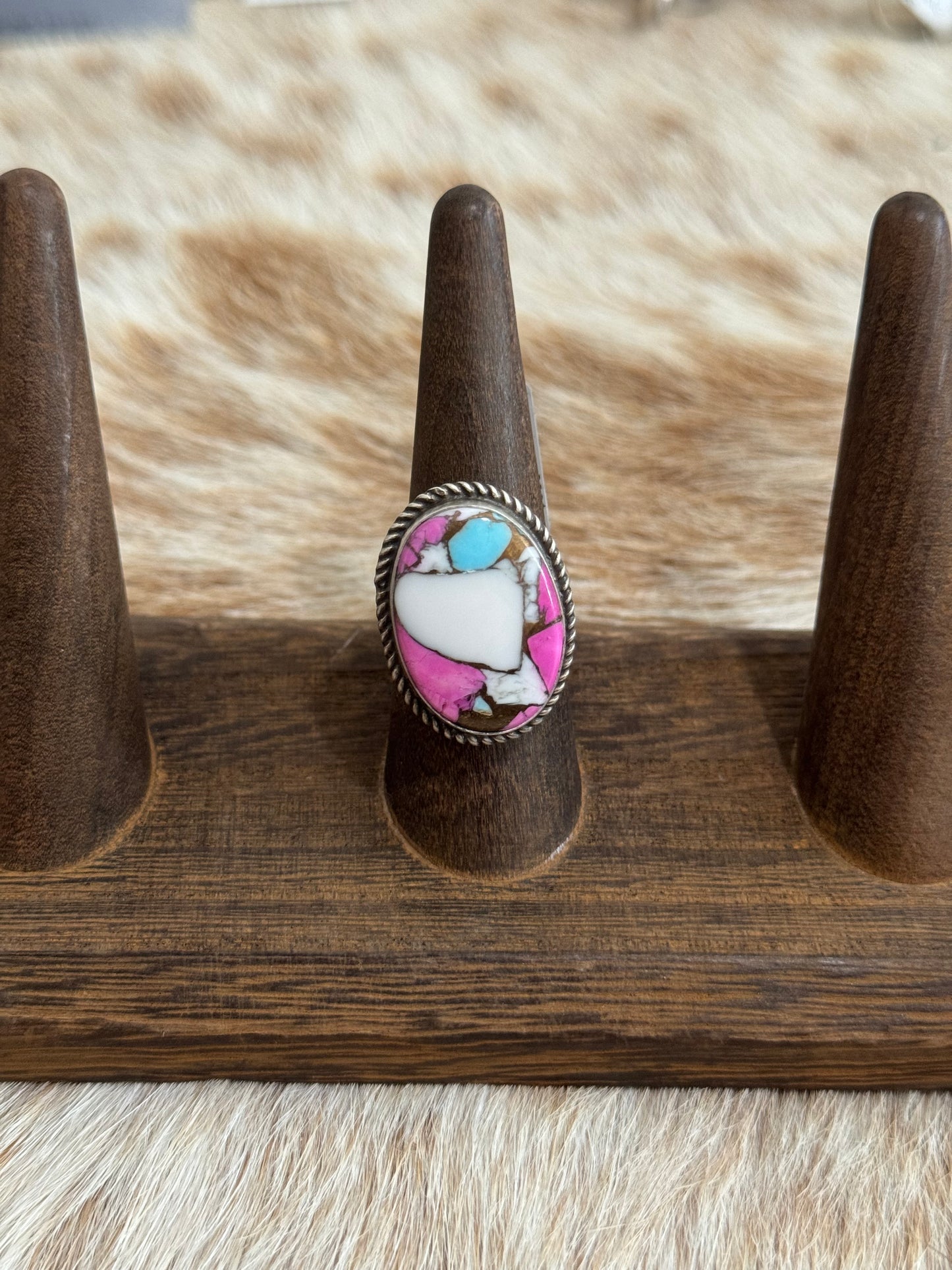 Cotton Candy Adjustable Ring