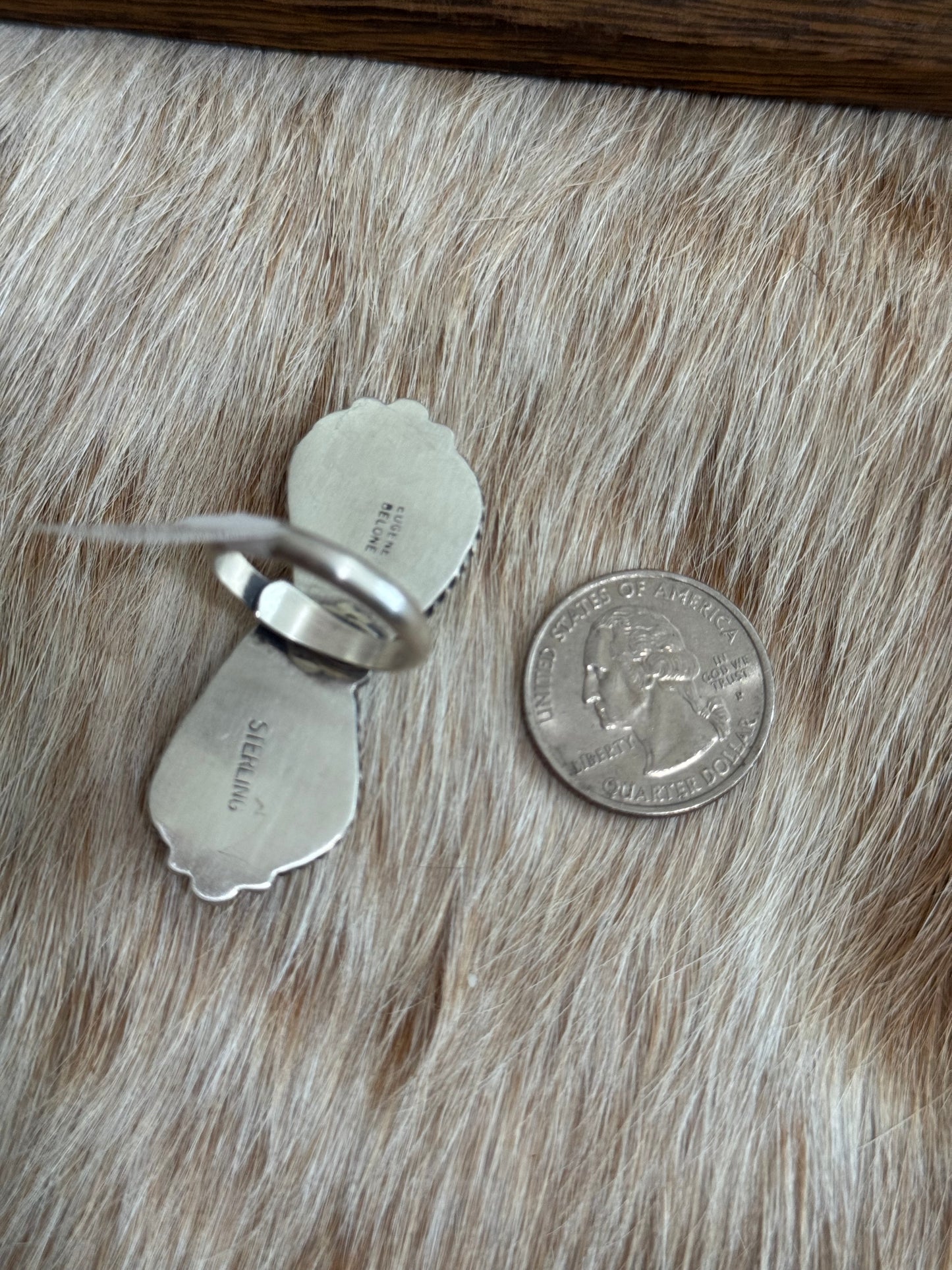 Kingman Turquoise Adjustable Ring