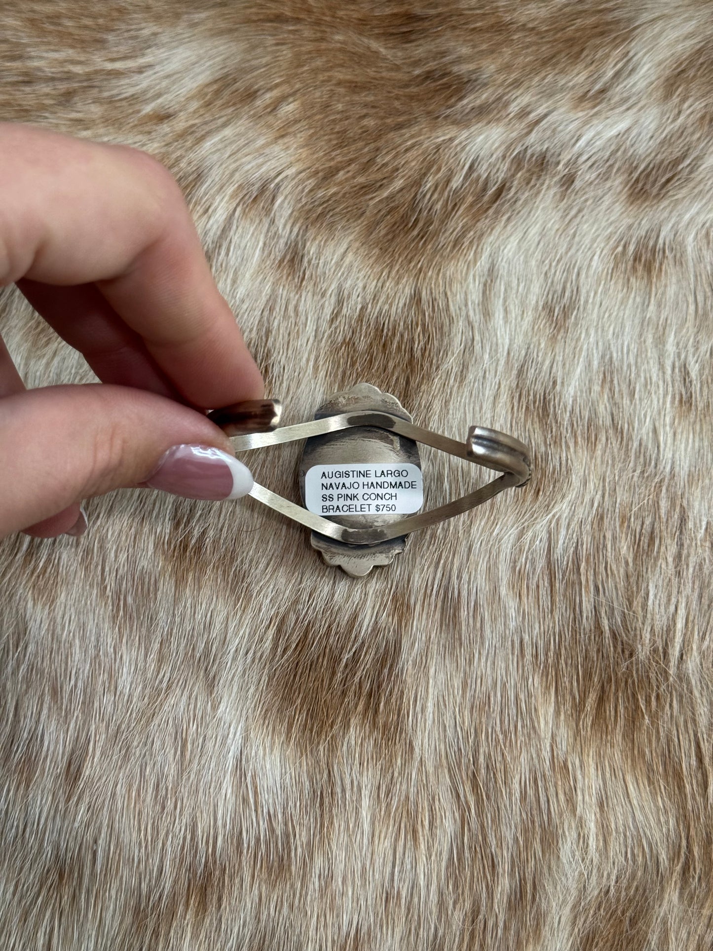 Pink Conch Cuff