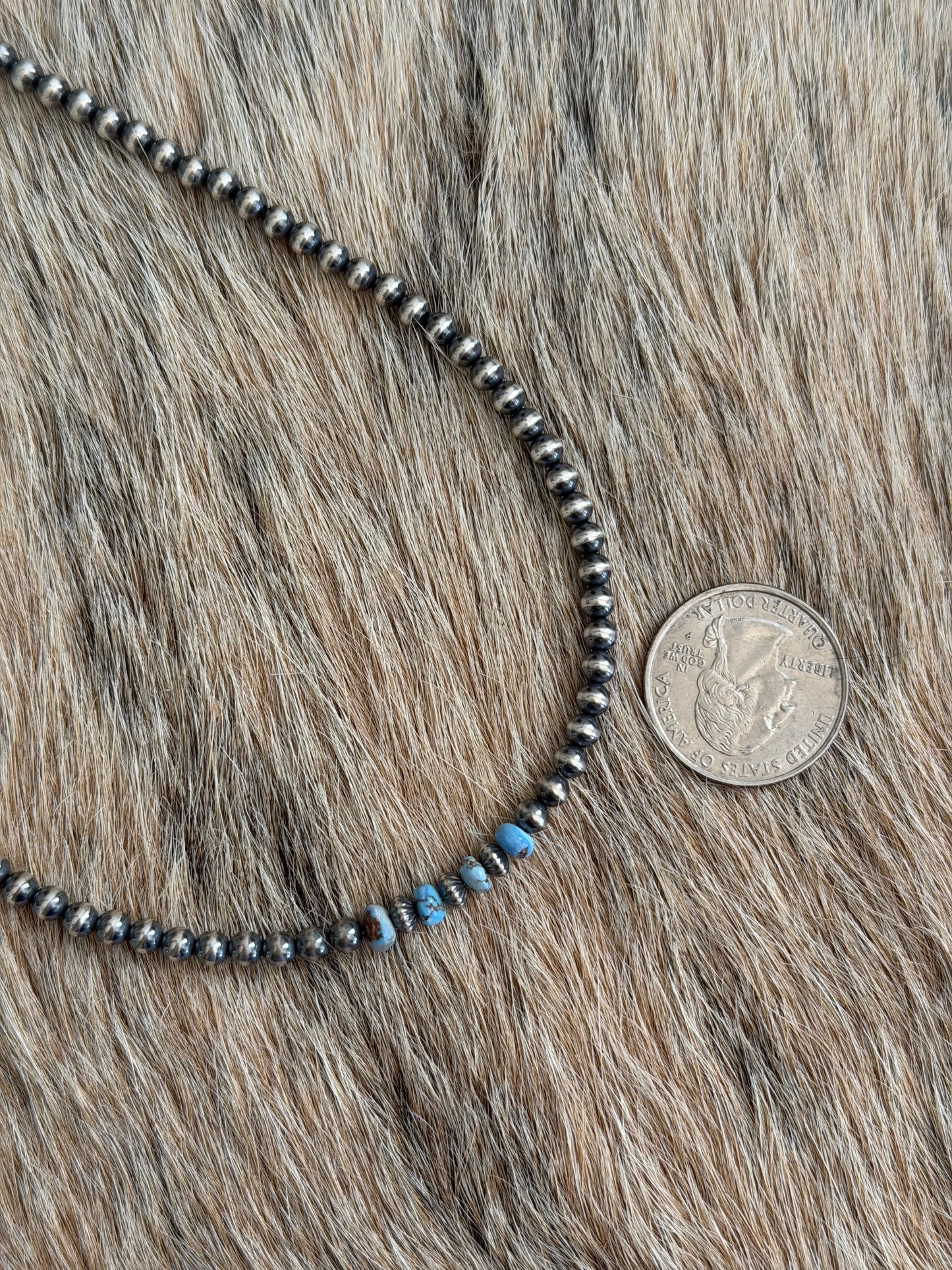 15.5" Golden Hills Turquoise Necklace