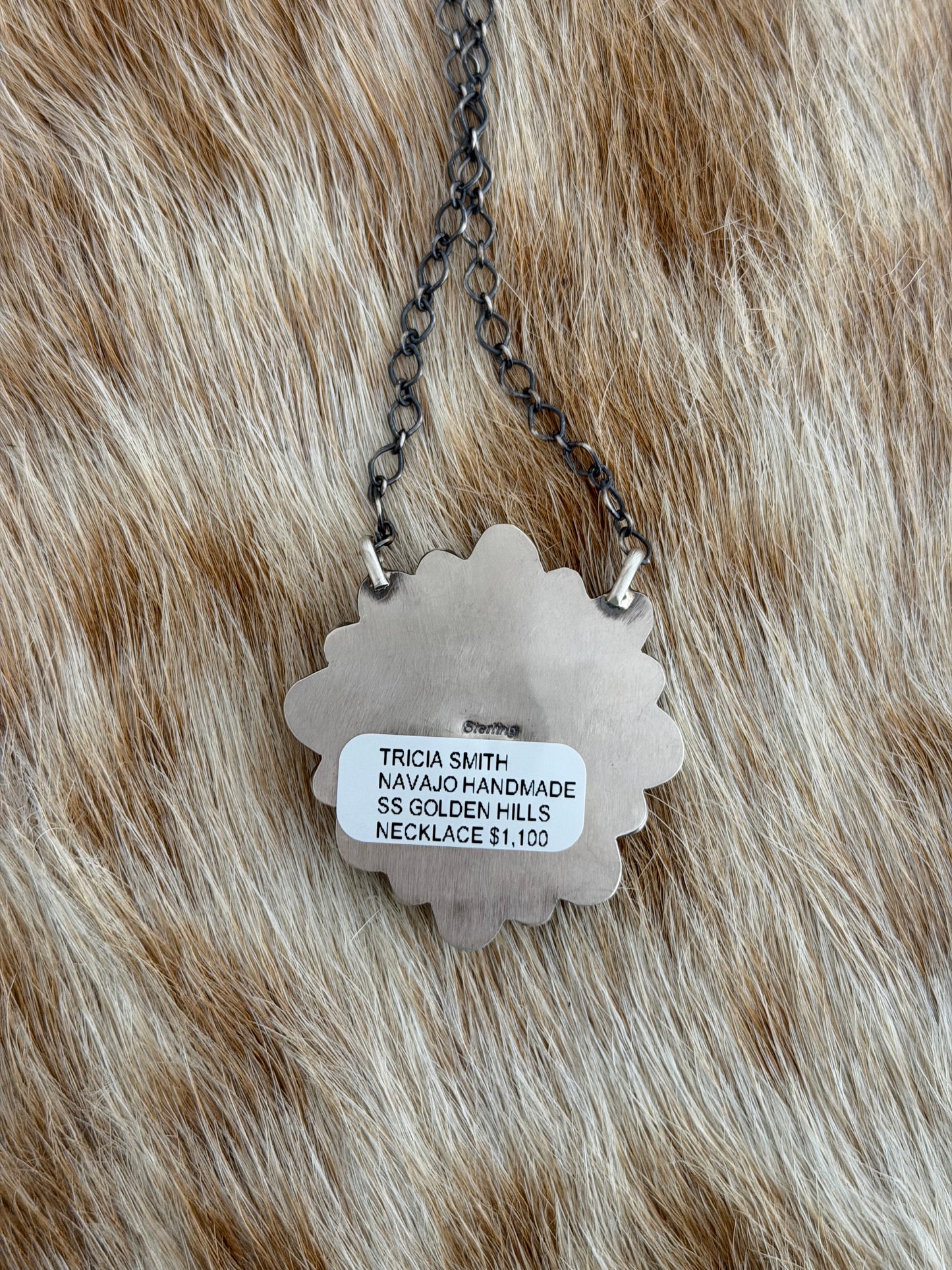 Golden Hills Turquoise Cluster Necklace