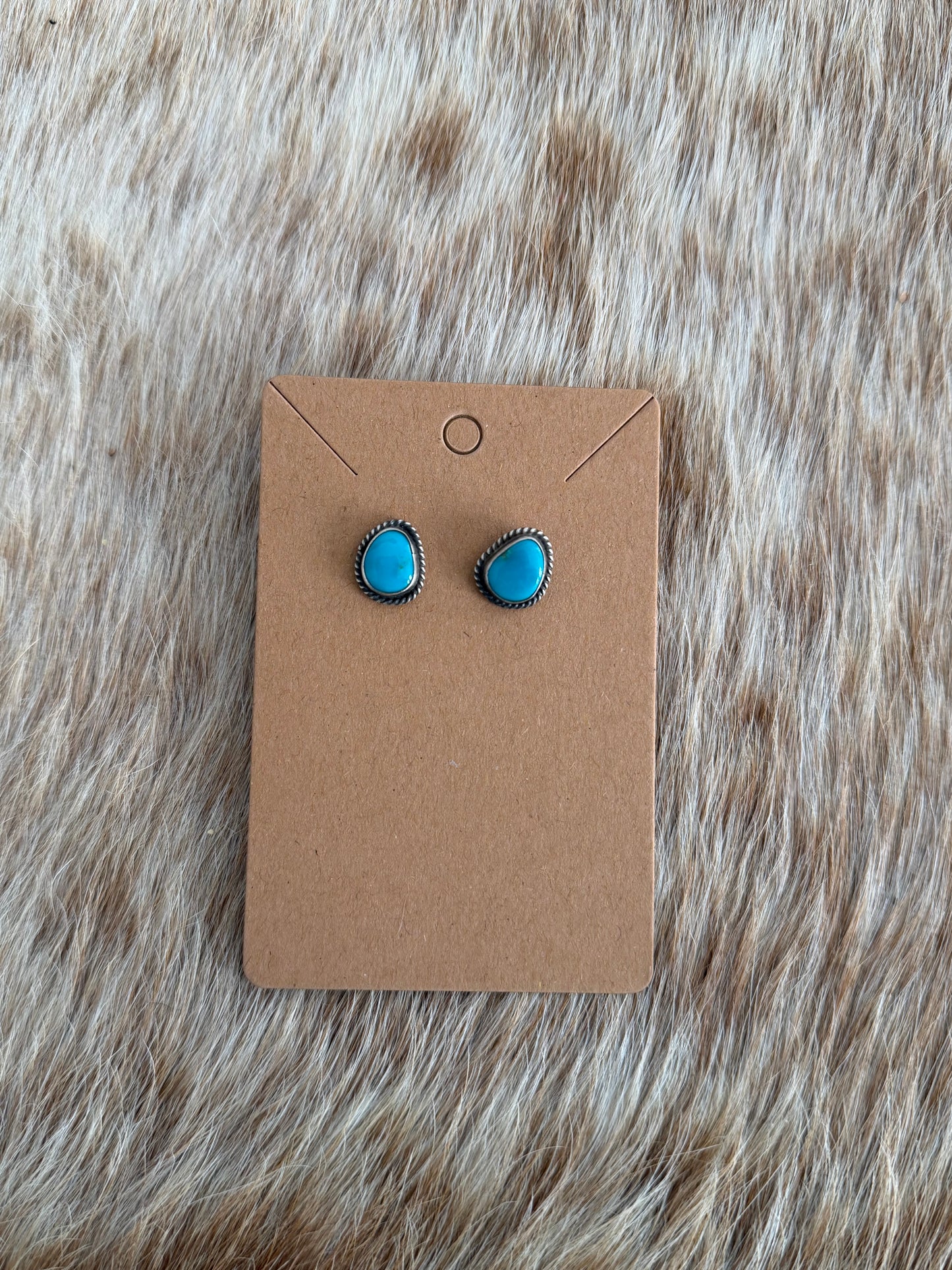 Kingman Turquoise Stud Earrings