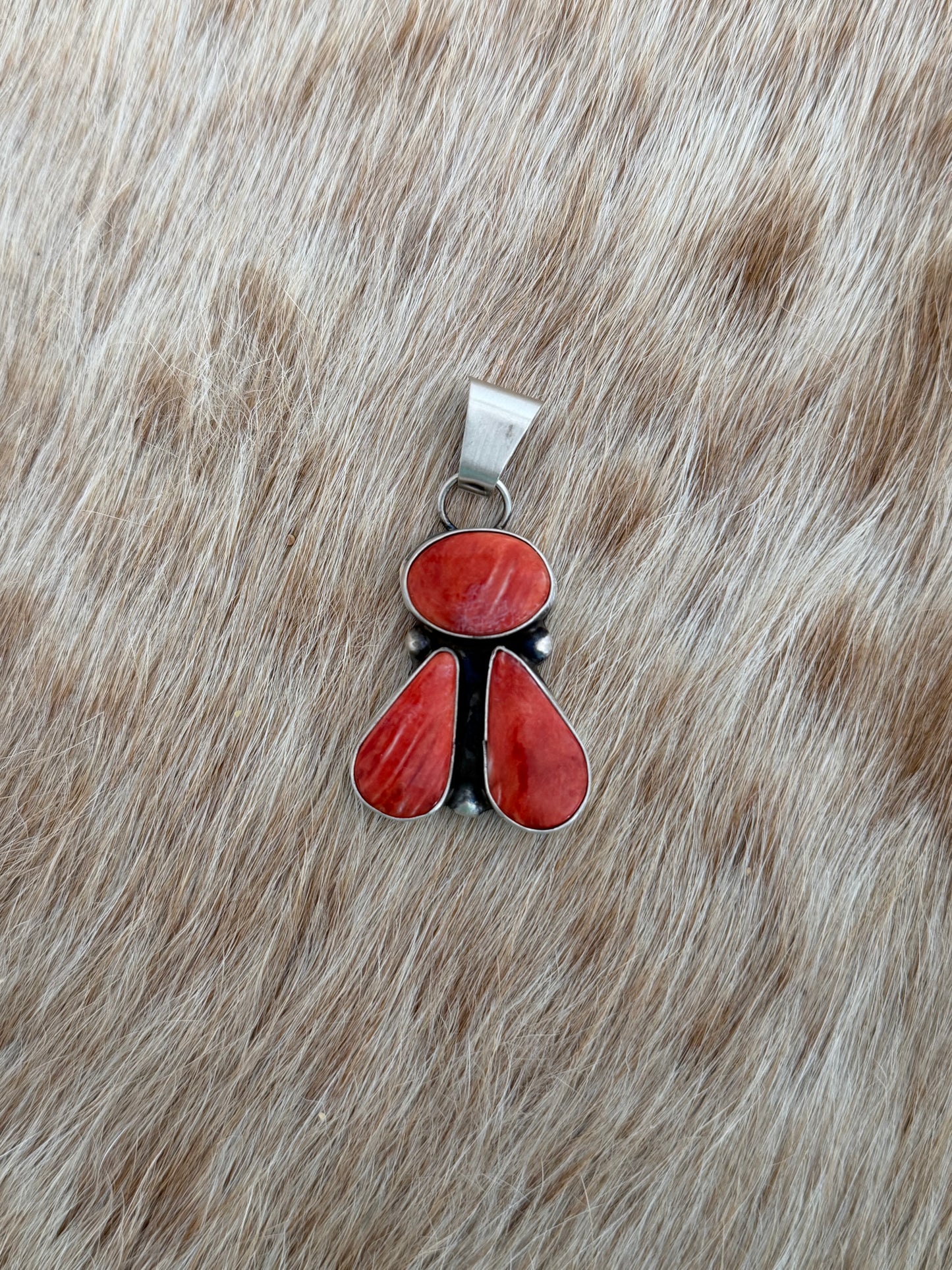 Red Spiny Cluster Pendant