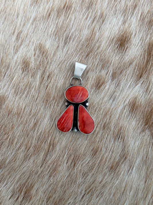 Red Spiny Cluster Pendant