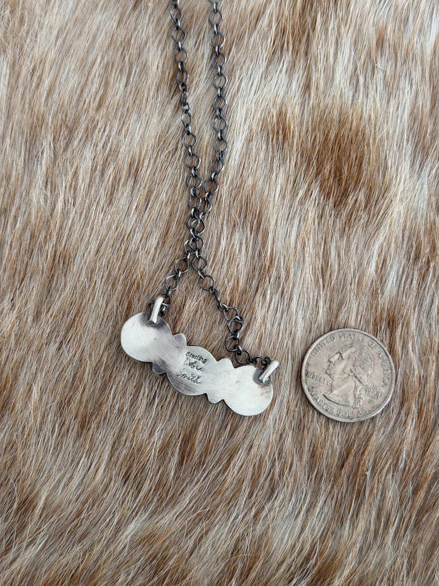 Pink Conch Cluster Bar Necklace