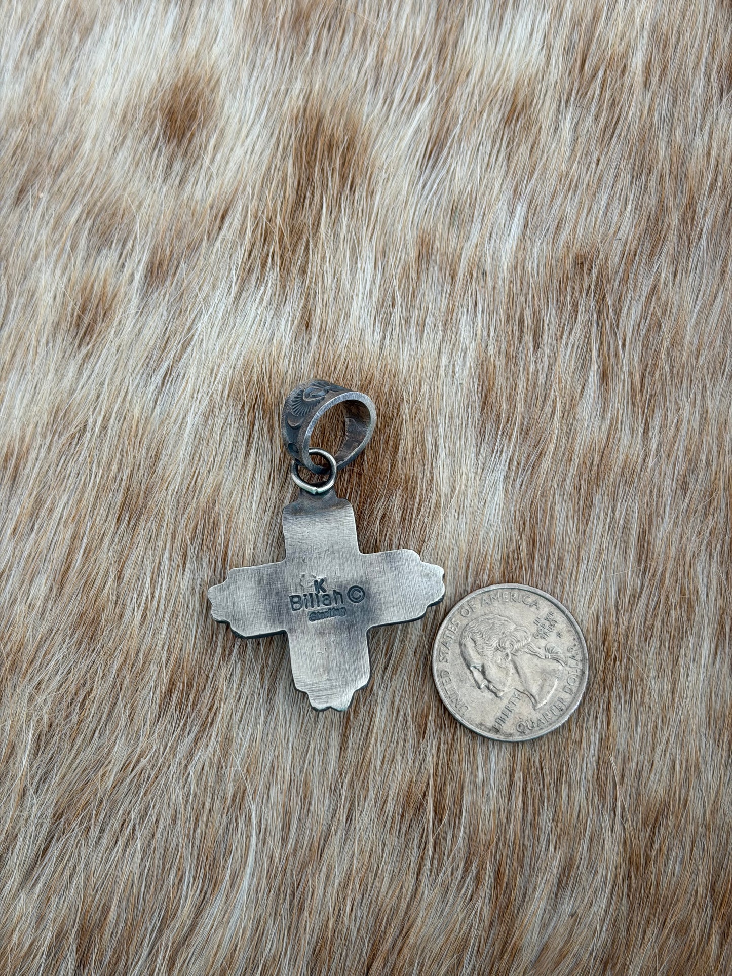 Sonoran Gold Turquoise Zia Pendant