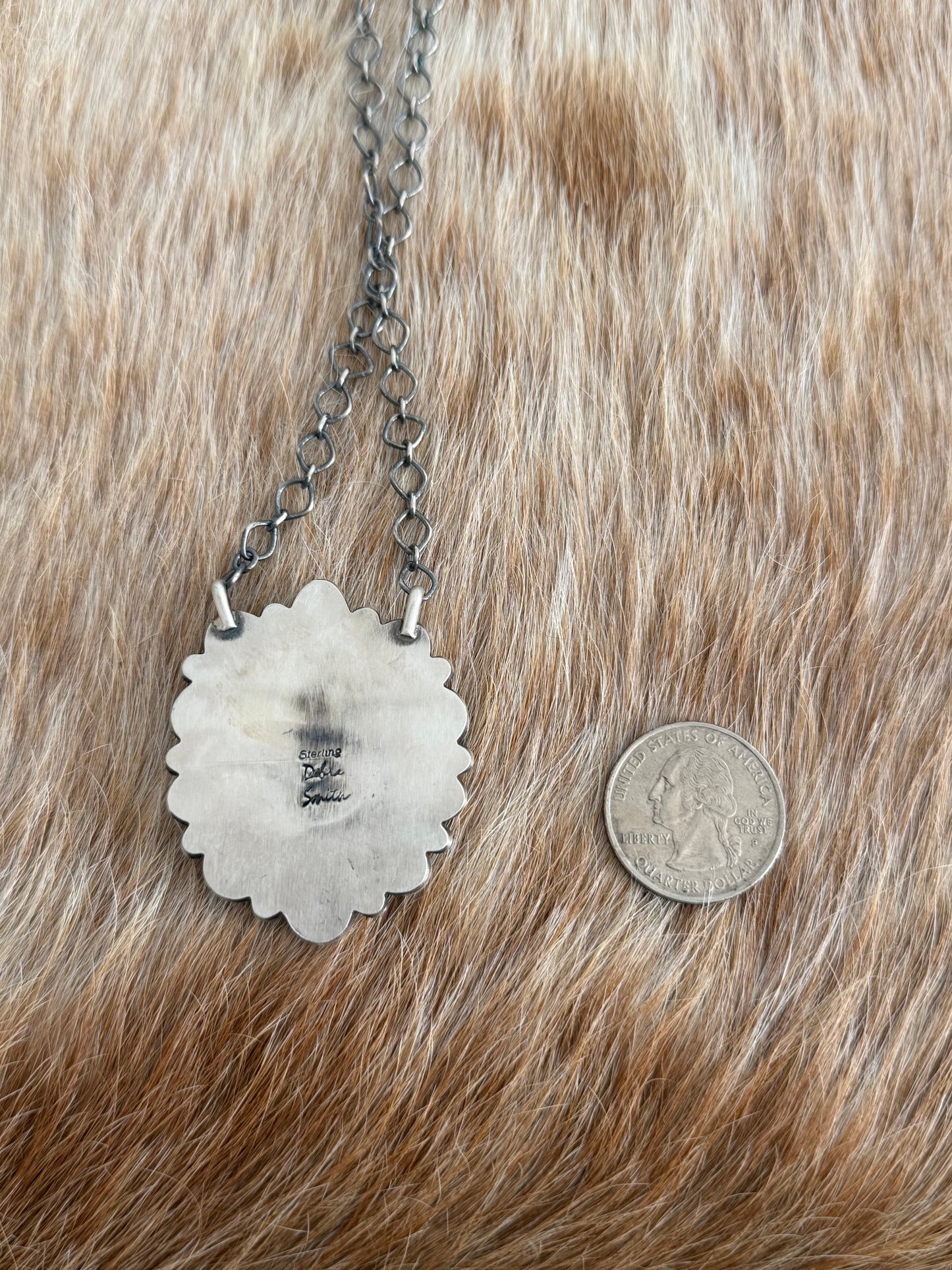 Sonoran Gold Turquoise Cluster Necklace