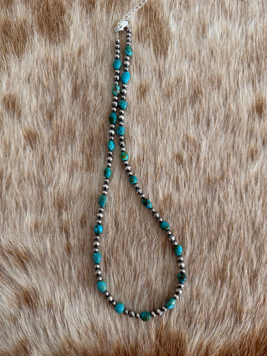 19" Kingman Turquoise Necklace