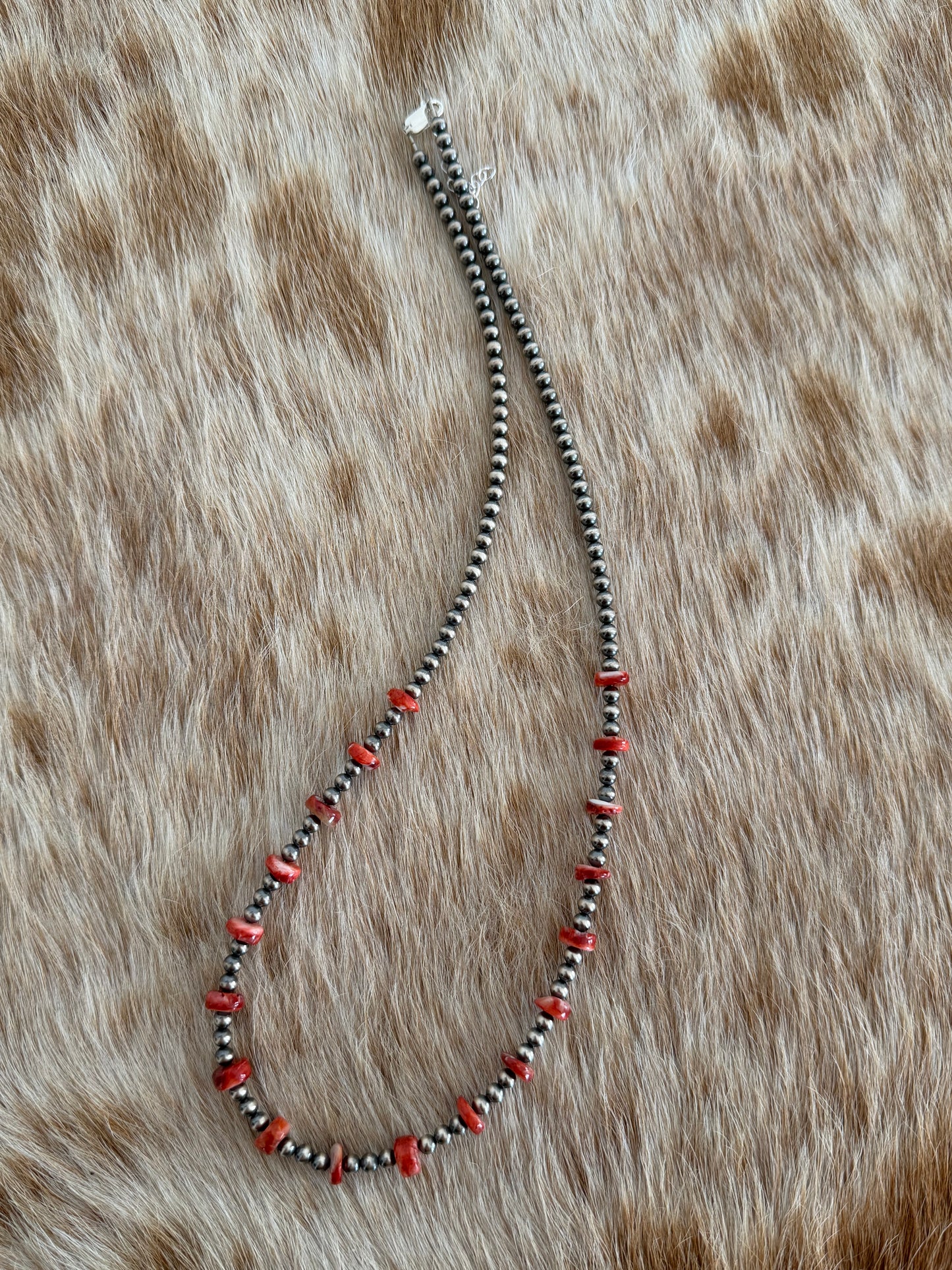 22" Red Spiny Necklace