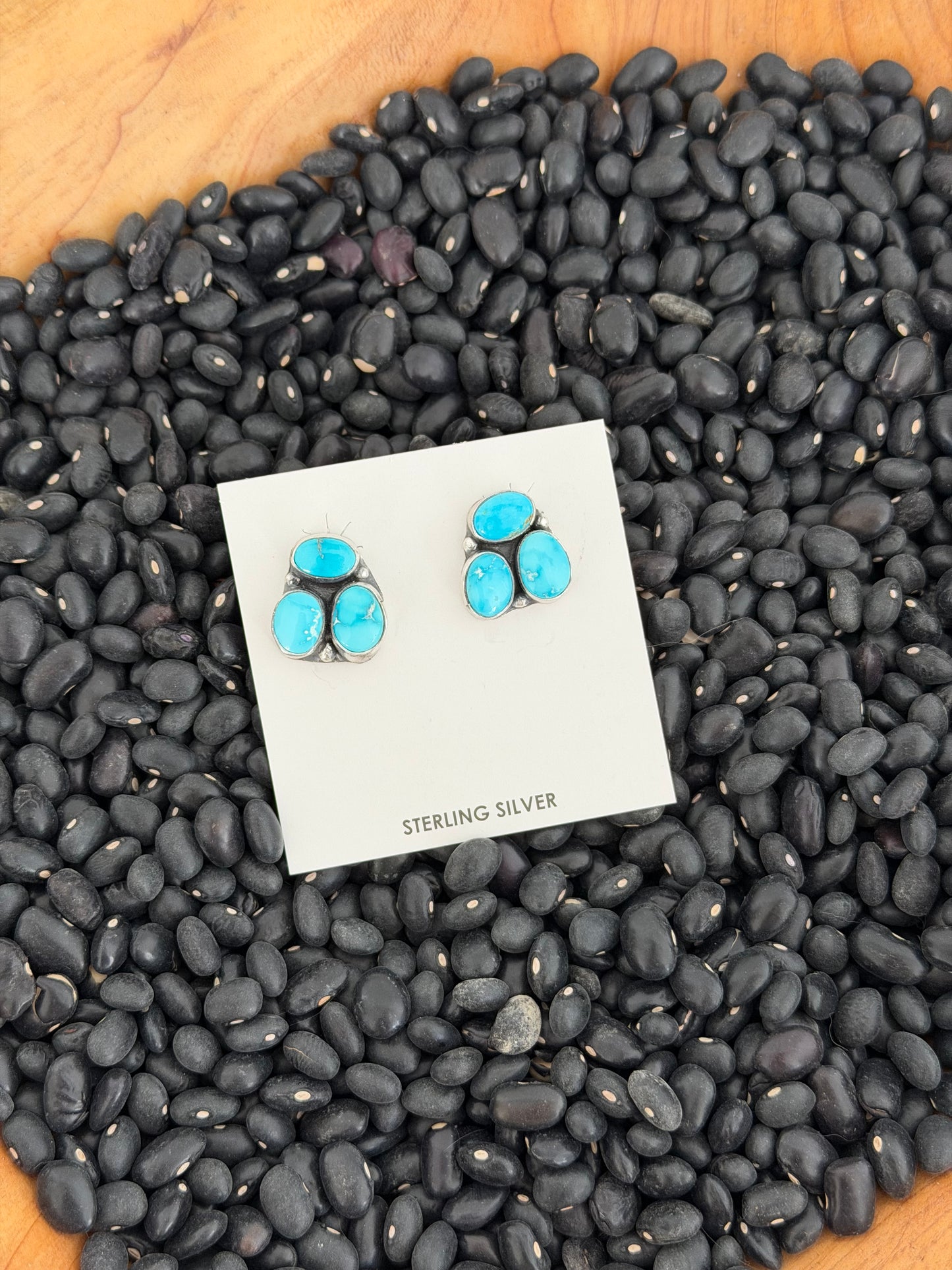Turquoise Cluster Earrings
