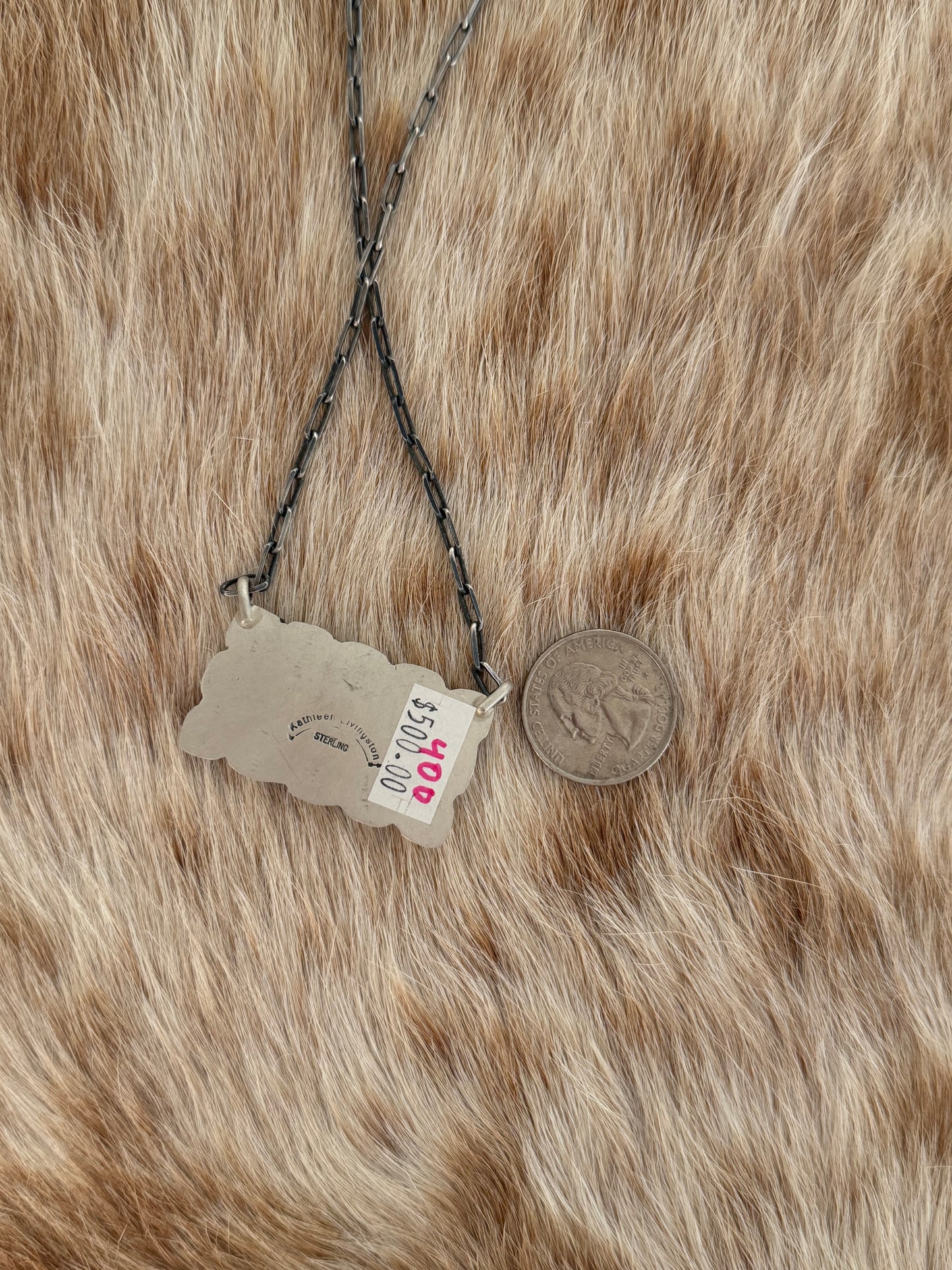 Pink Conch Cluster Bar Necklace