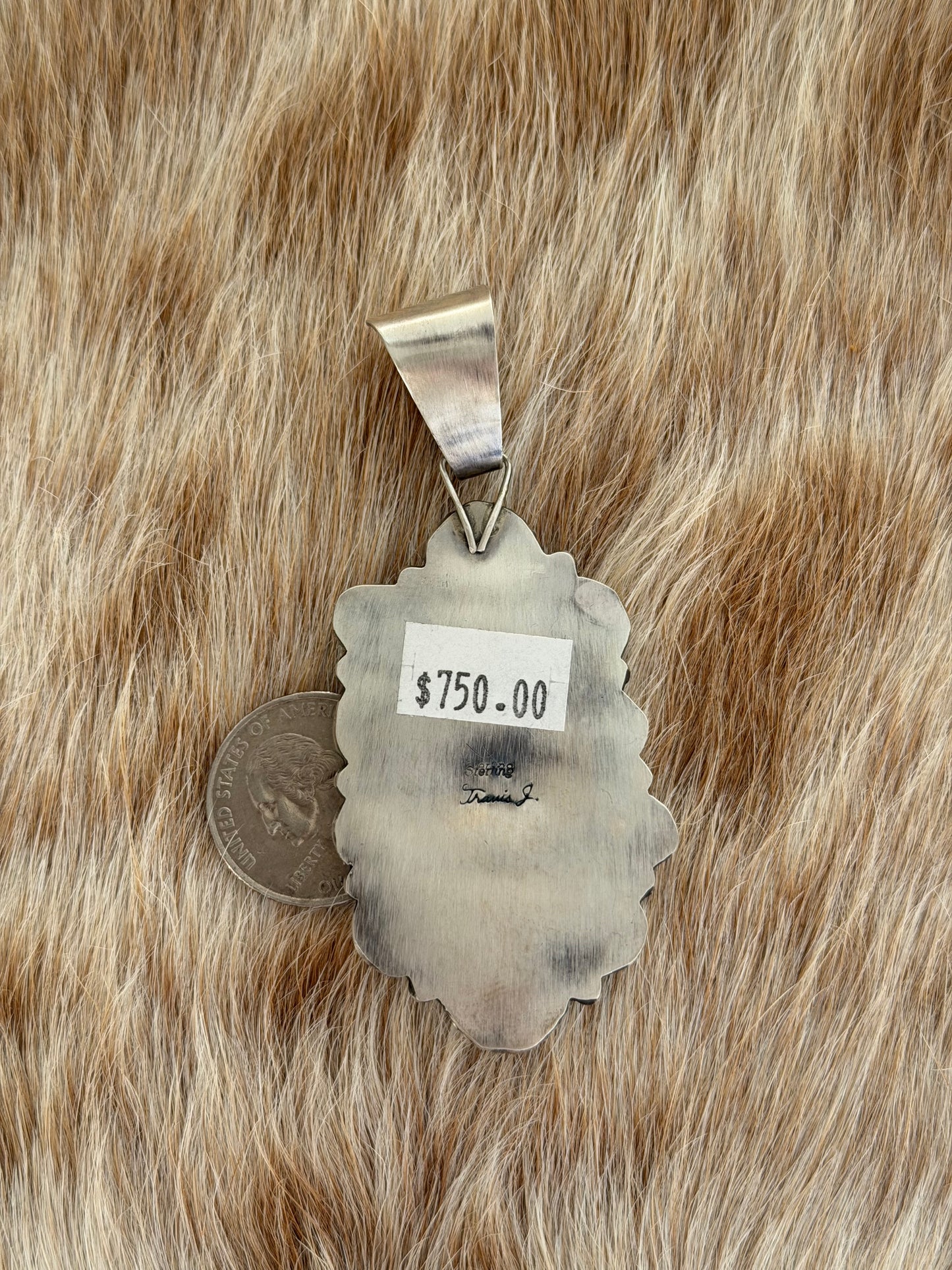 Golden Hills Turquoise Cluster Pendant