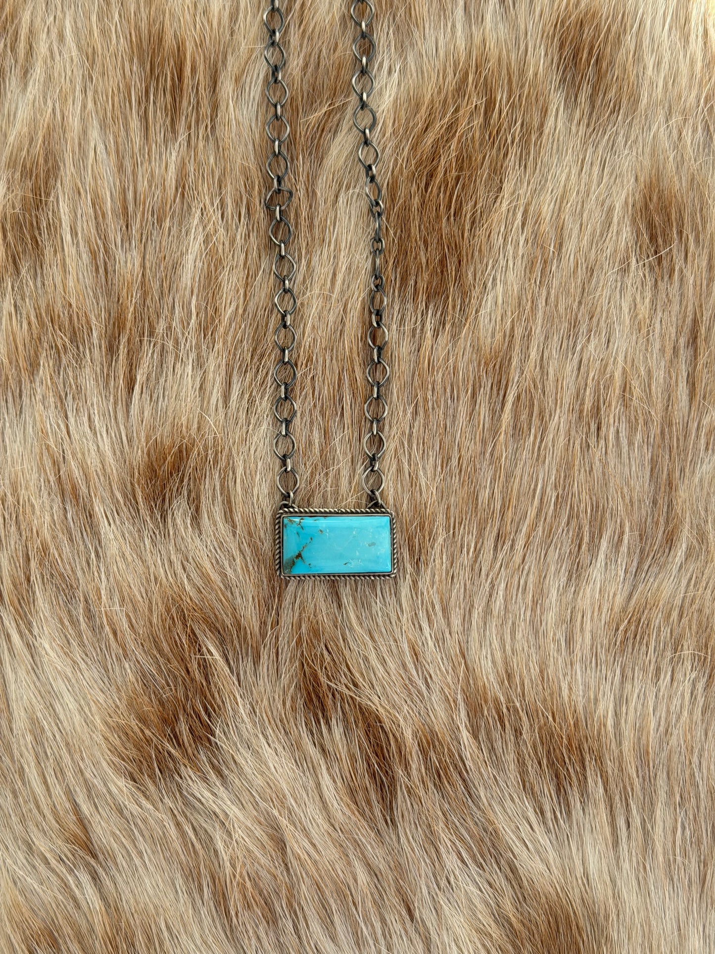 Turquoise Bar Necklace