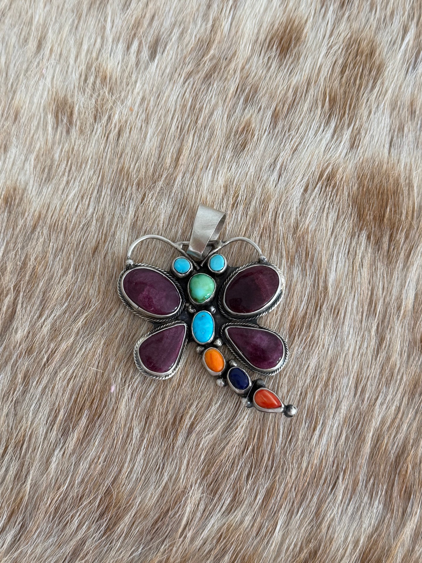 Multicolor Dragonfly Pendant