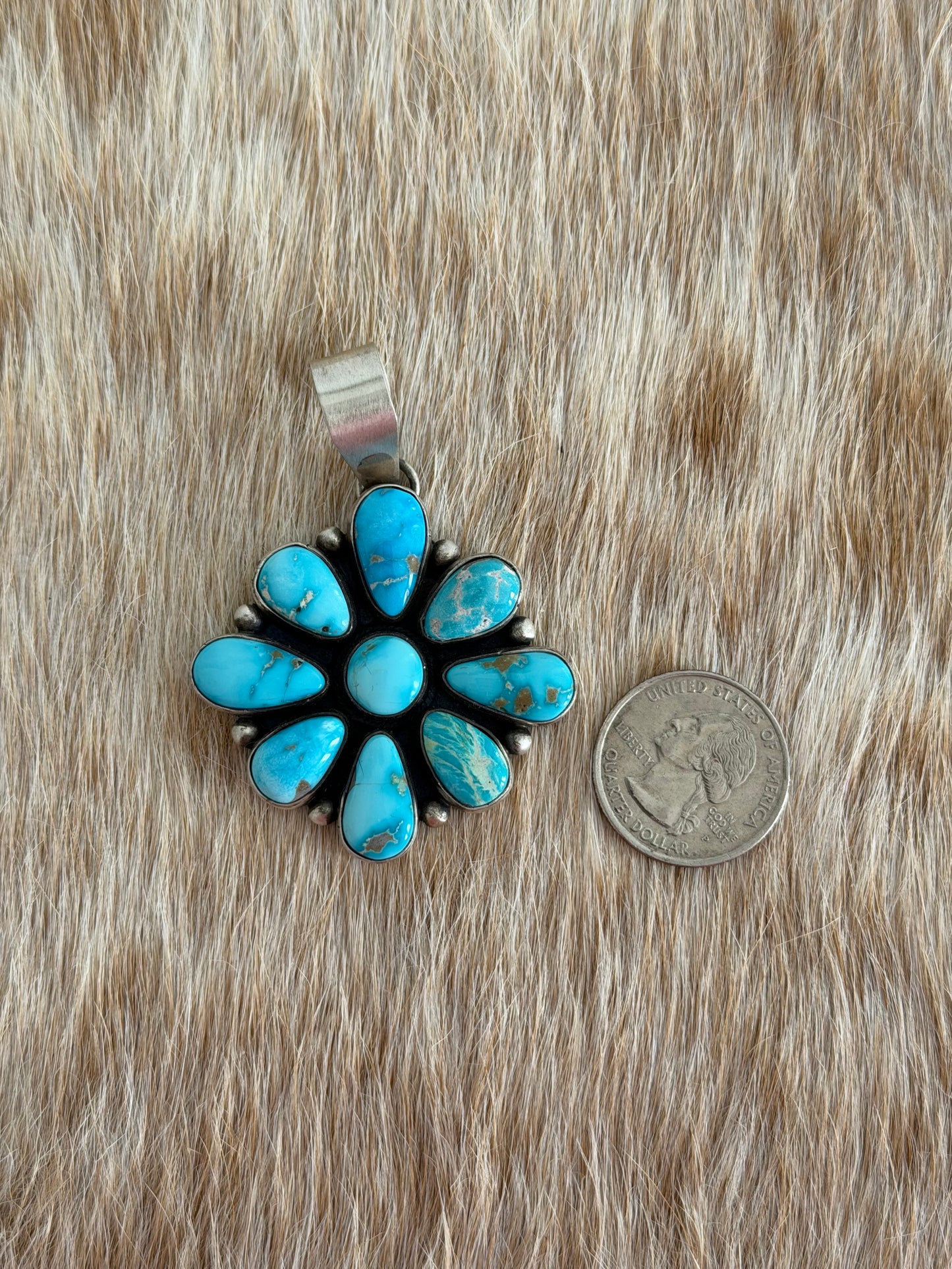 Turquoise Cluster Pendant