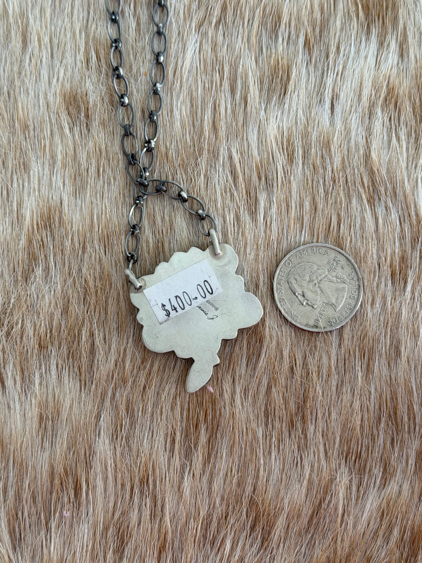 Purple Spiny Oyster Shell Dragonfly Necklace