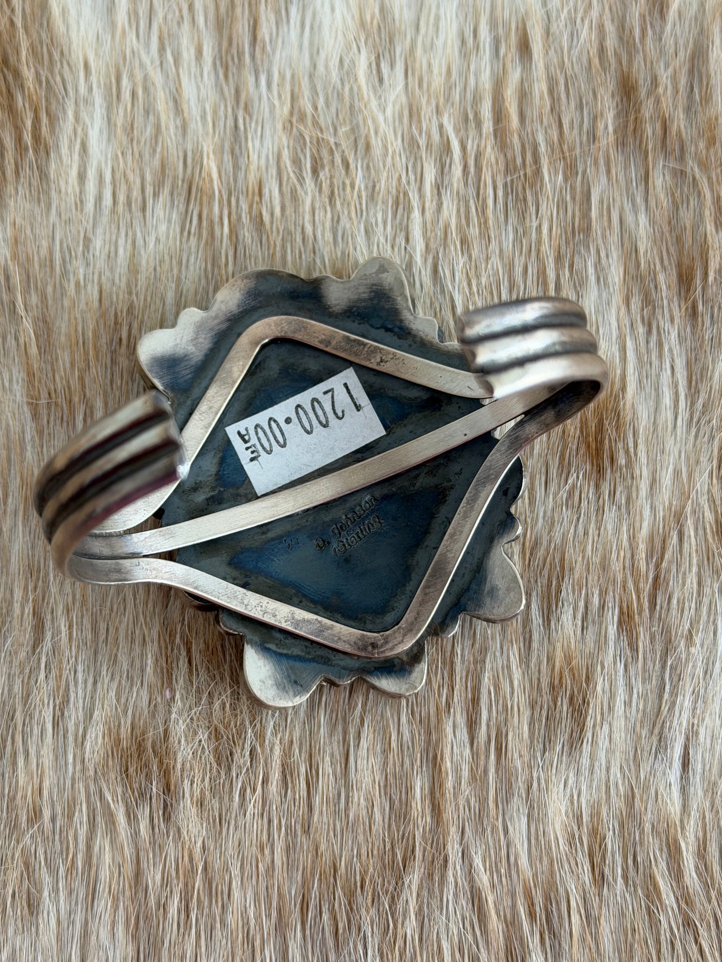 LARGE Sonoran Gold Turquoise Cluster Cuff