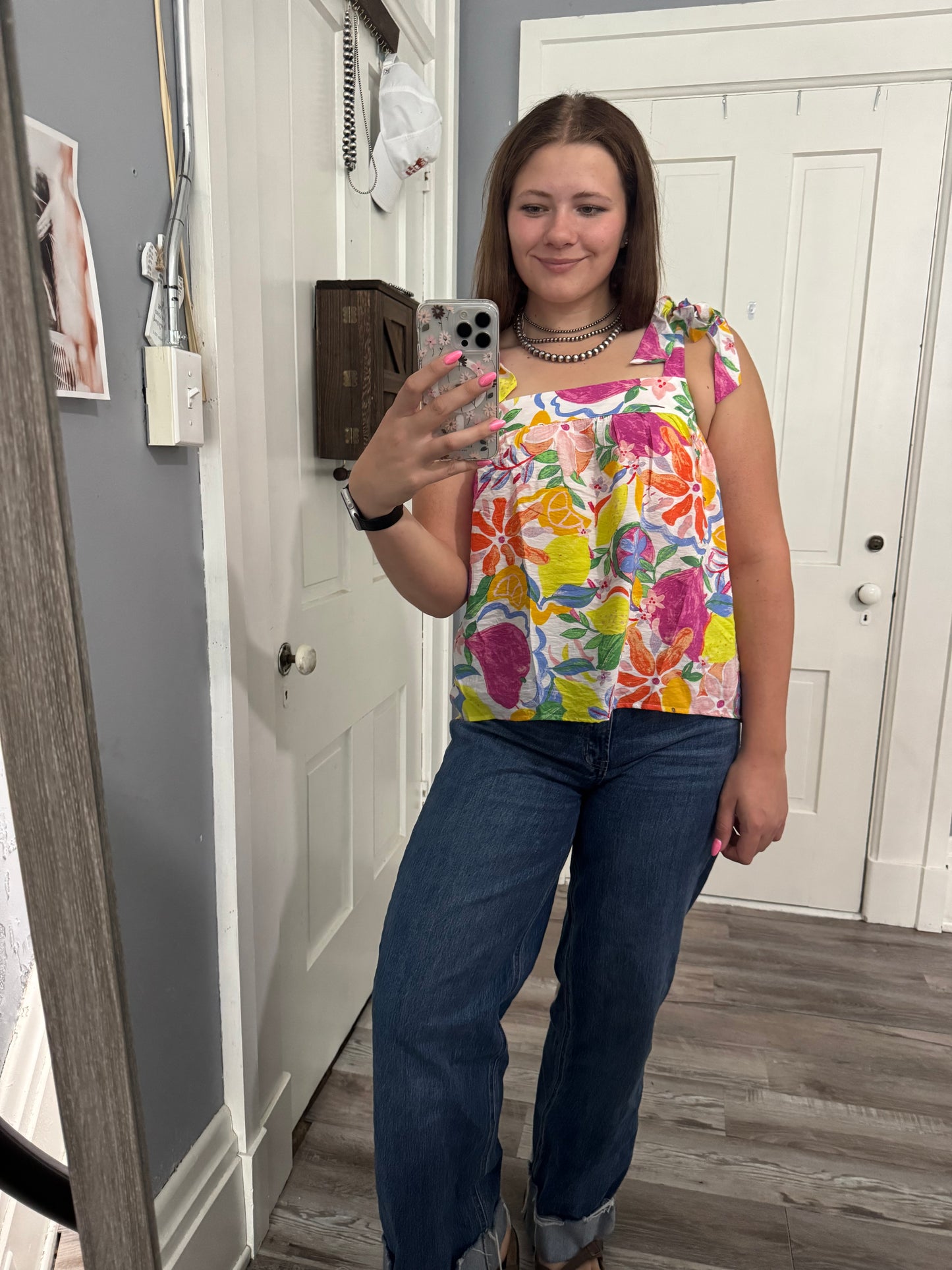 Bright Floral Summer Tank