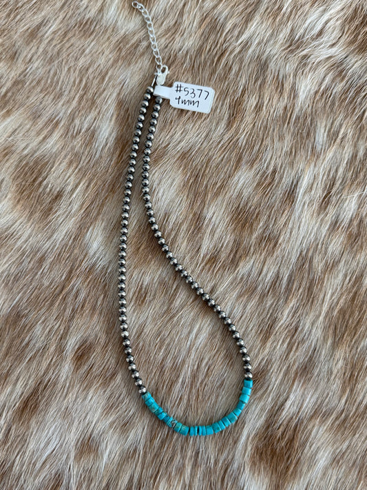 15.75" Kingman Turquoise Necklace