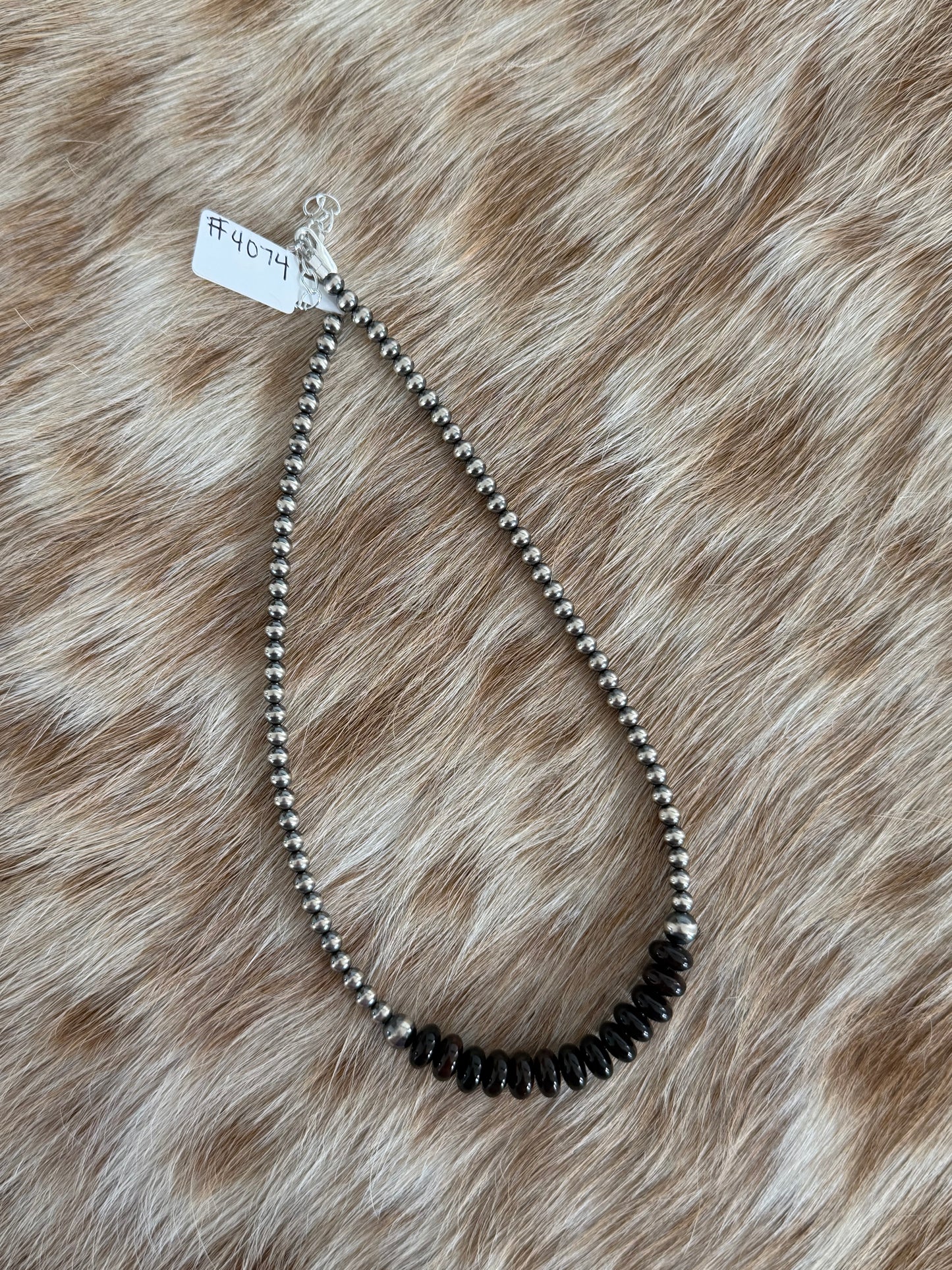 14.25" Black Onyx Necklace