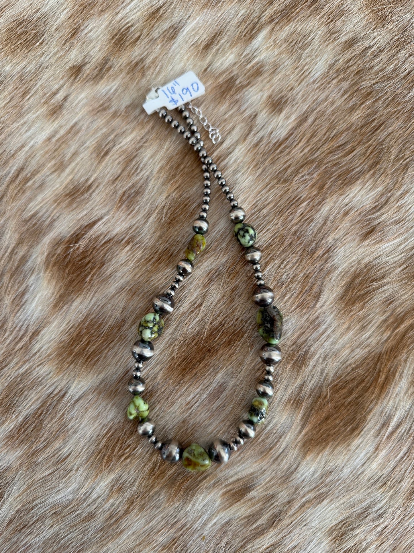 16" Palomino Variscite Necklace