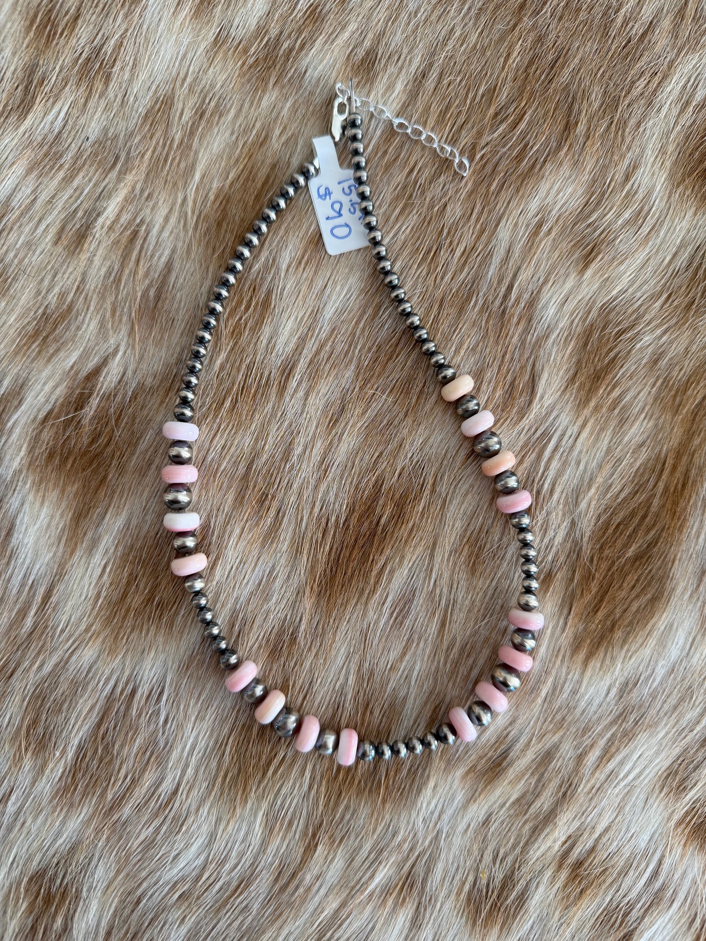 15.5" Pink Conch Necklace