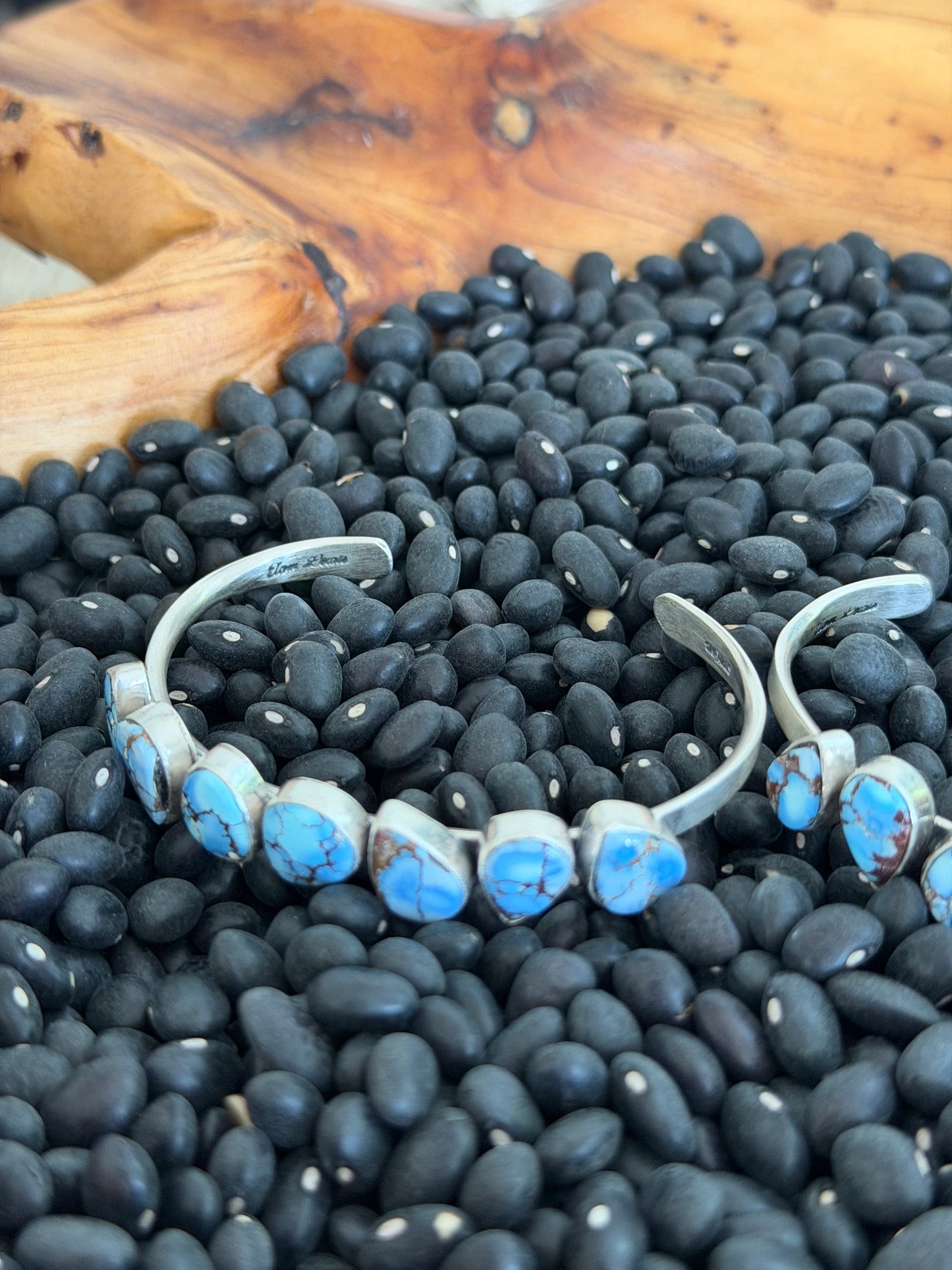 Golden Hills Turquoise Cluster Stacker Cuff