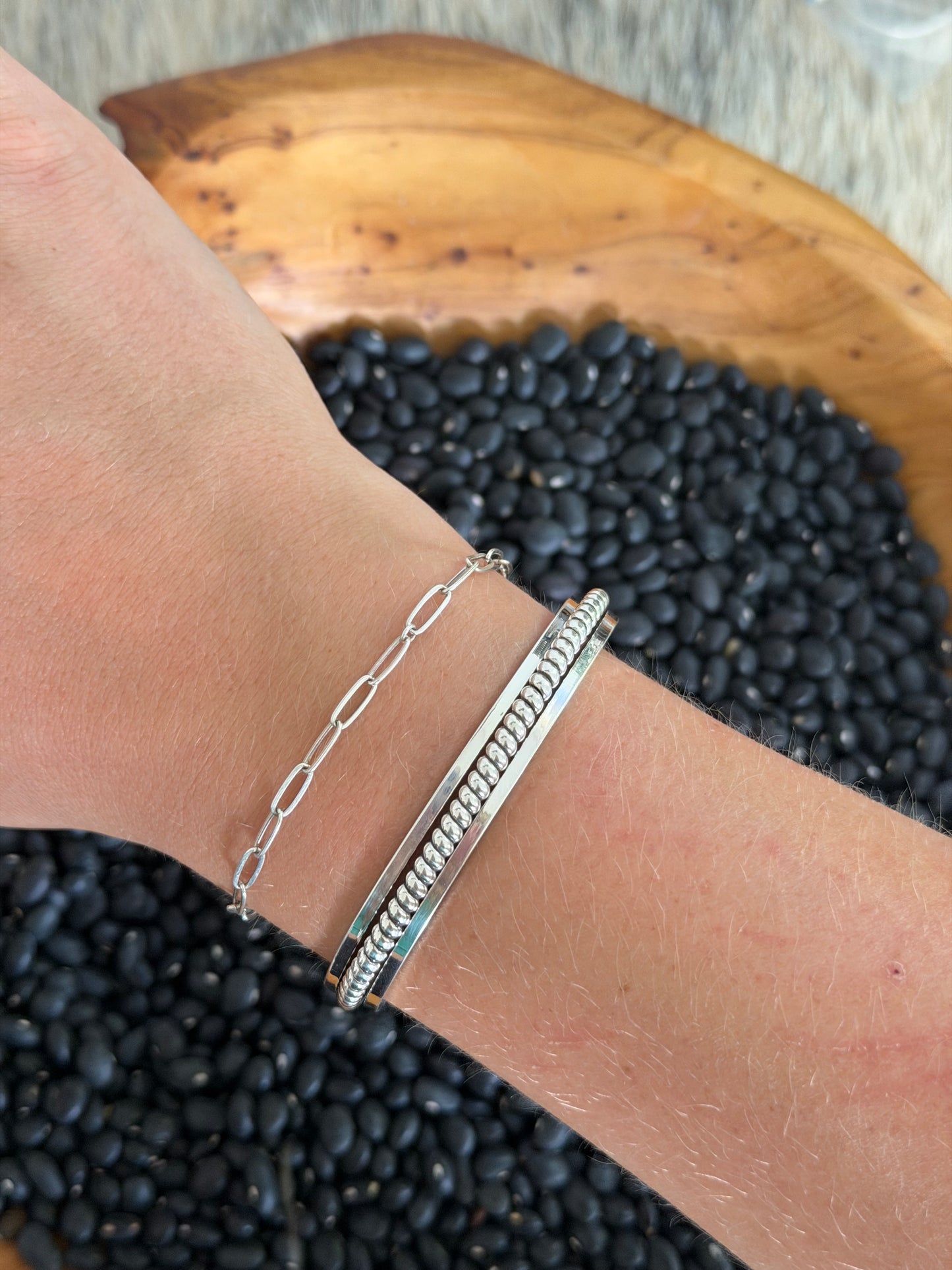 Plain Sterling Silver Stacker Cuff