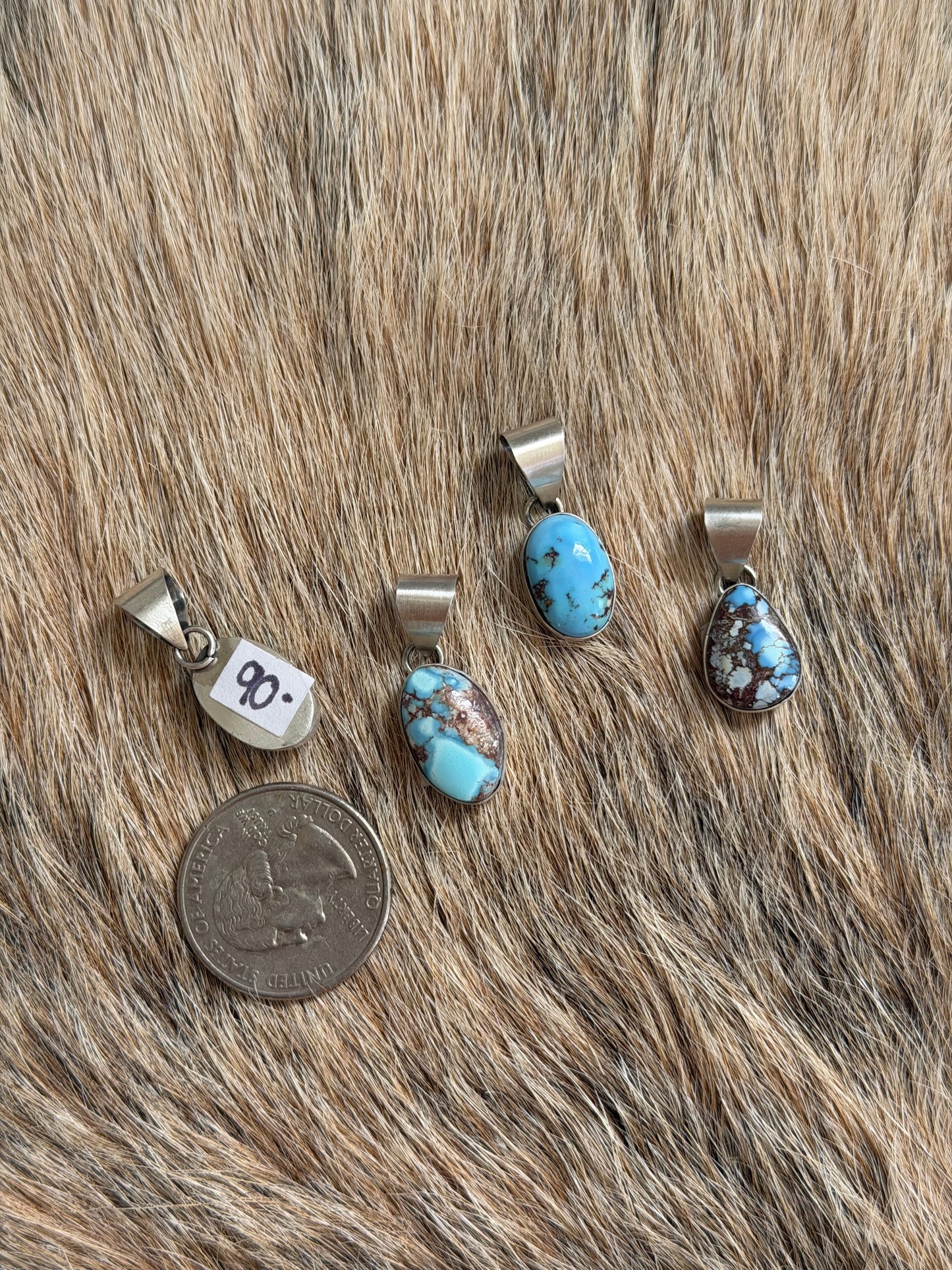 Golden Hills Turquoise Dainty Pendant