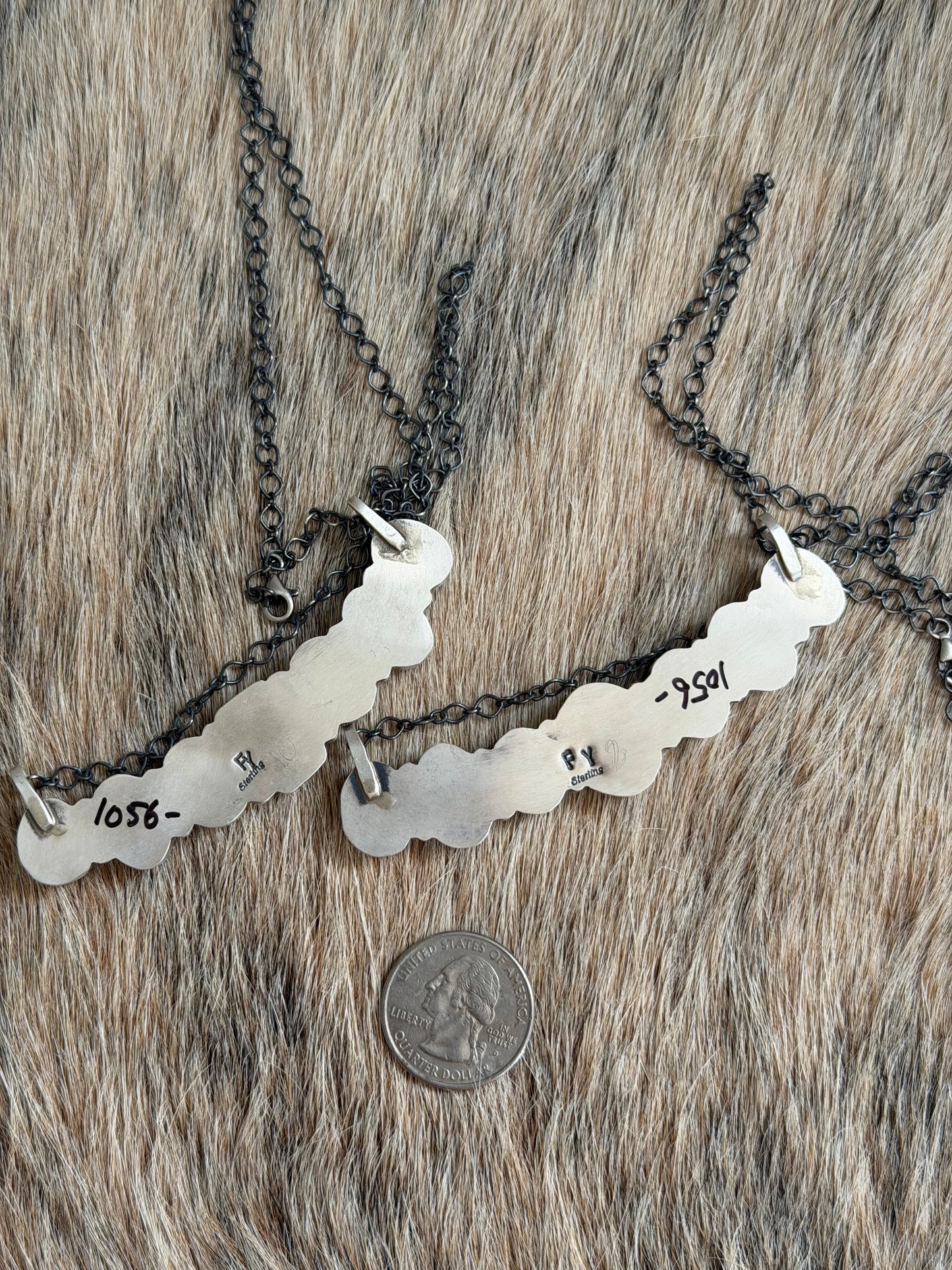 Golden Hills and Sonoran Gold Turquoise Cluster Bar Necklace