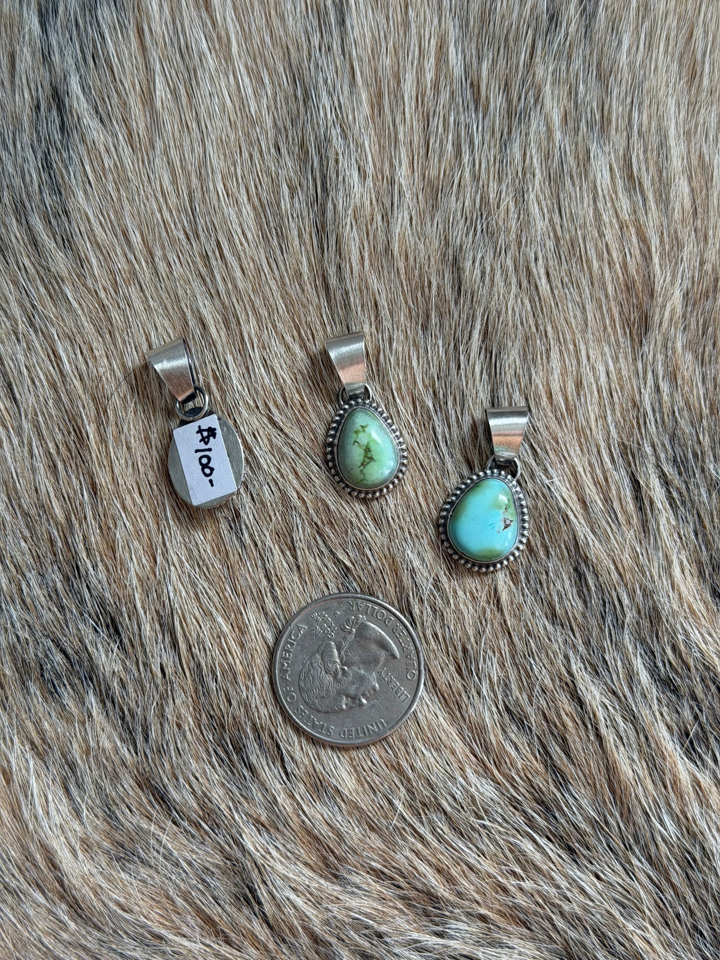 Sonoran Gold Turquoise Dainty Pendant