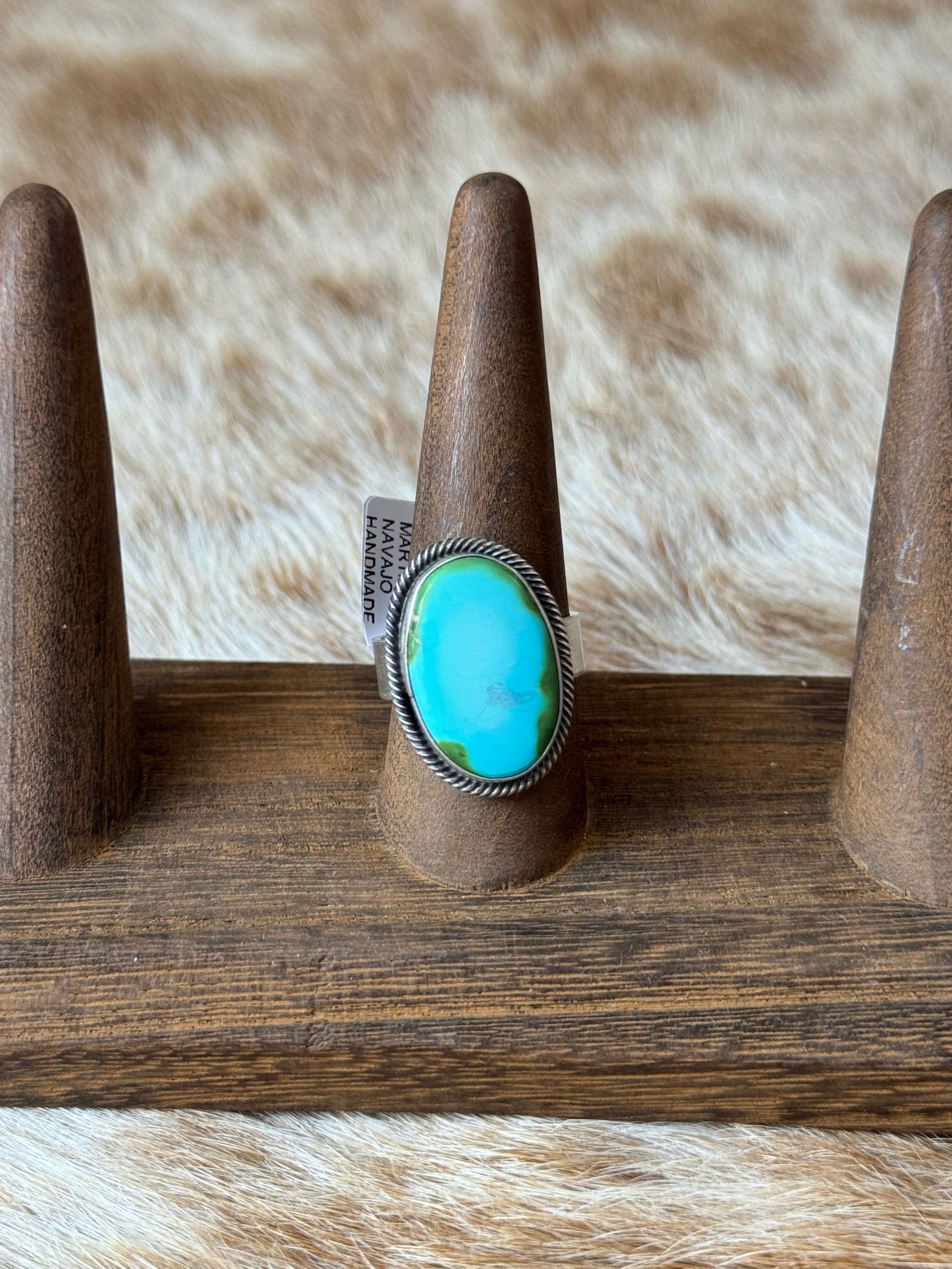 Adjustable Sonoran Gold Turquoise Ring