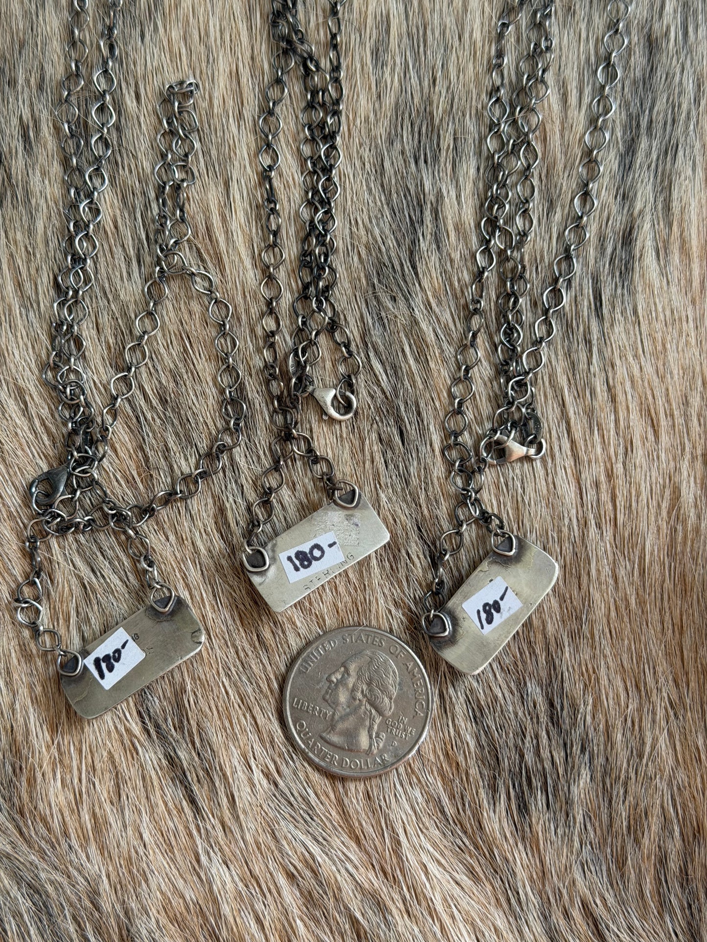 White Buffalo Bar Necklace